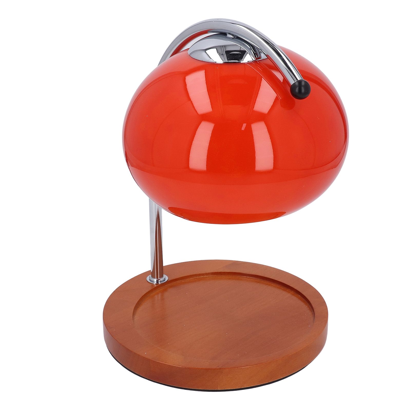 Candle Warmer Lamp with Timer Retro Solid Wood Glass Safe Warm Light Dimmable view 4