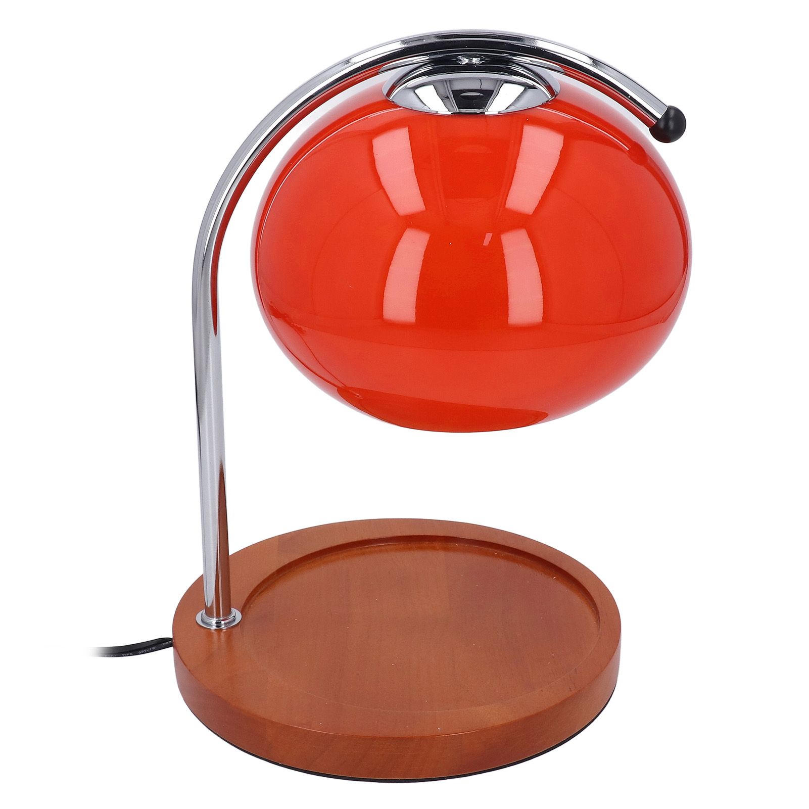 Candle Warmer Lamp with Timer Retro Solid Wood Glass Safe Warm Light Dimmable view 6