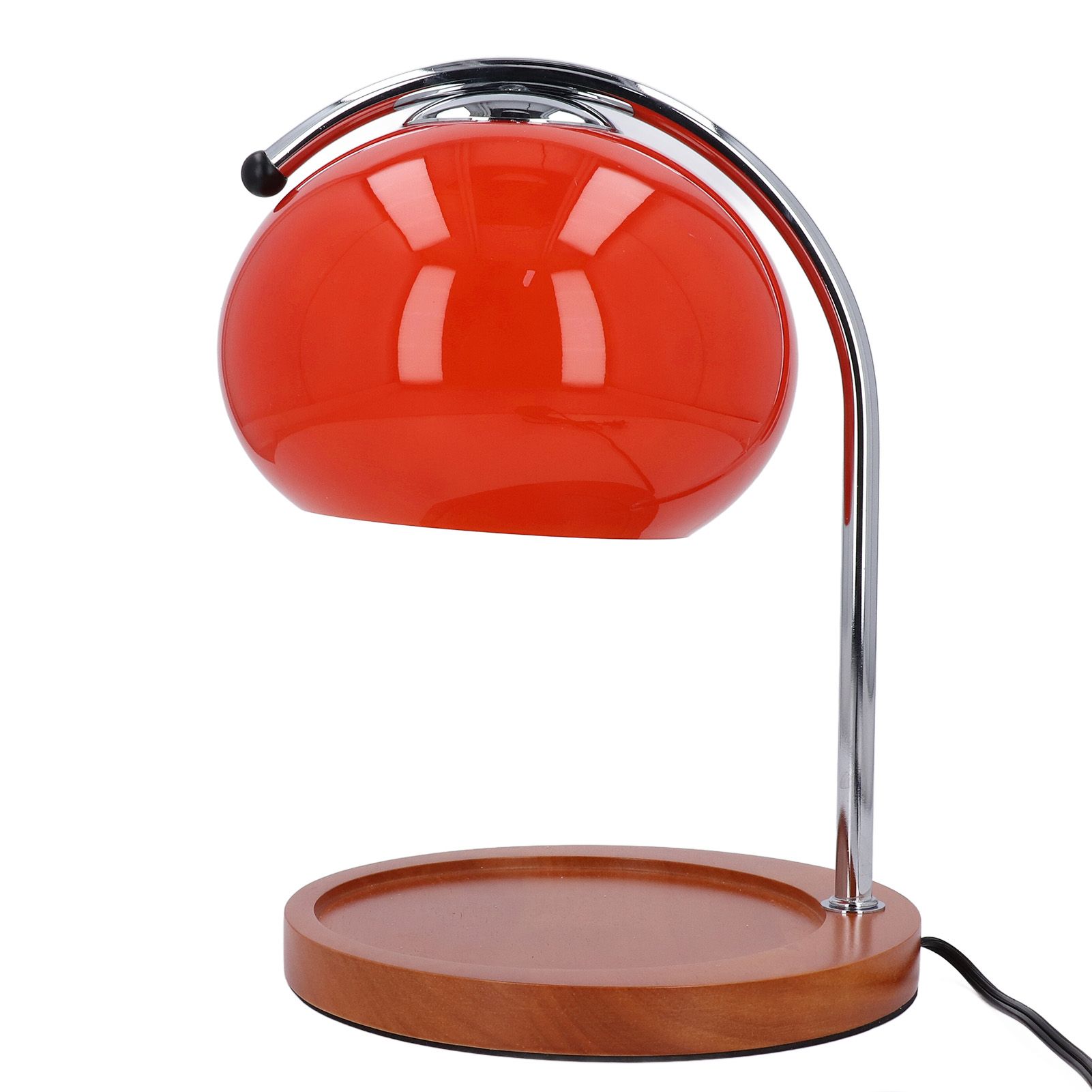 Candle Warmer Lamp with Timer Retro Solid Wood Glass Safe Warm Light Dimmable view 8