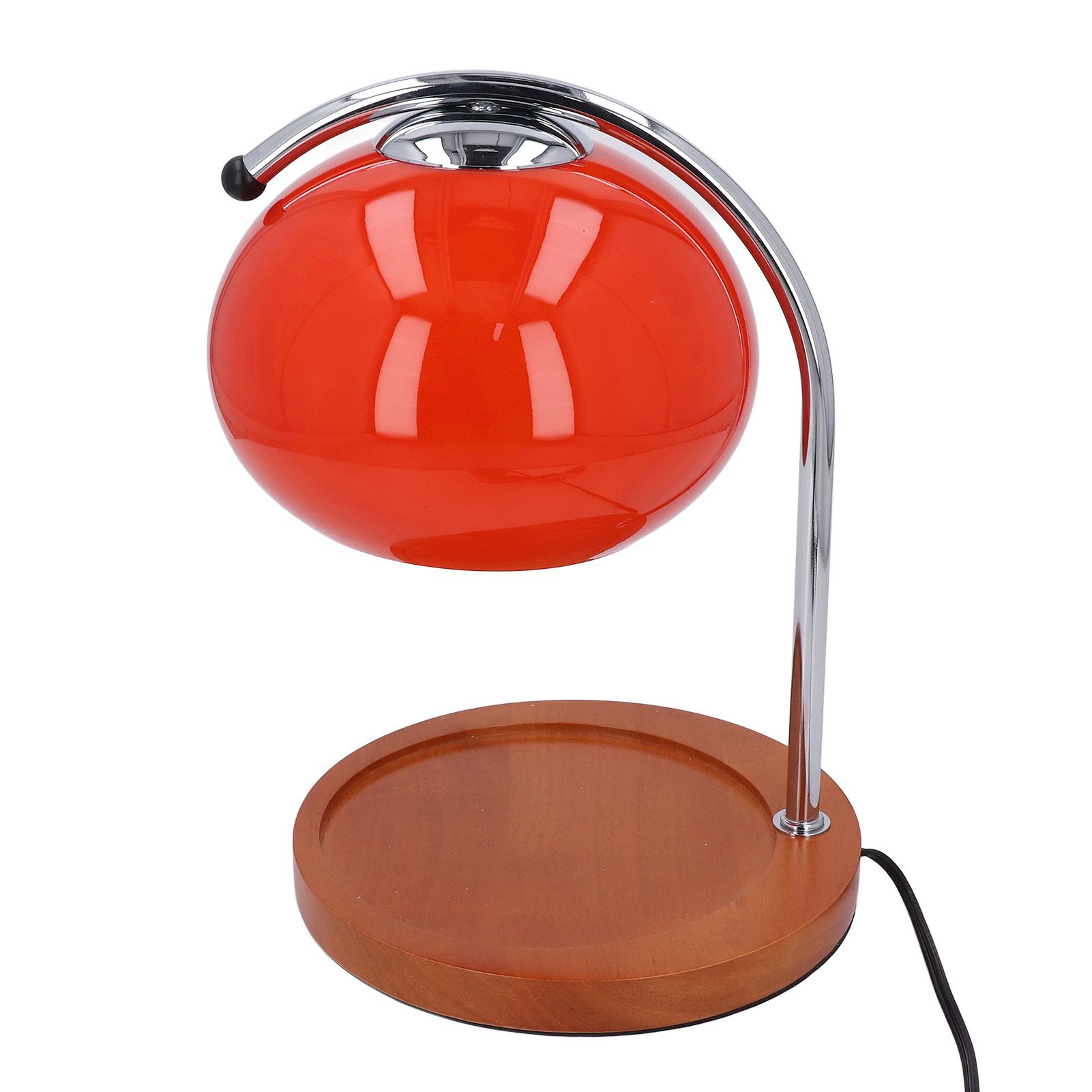 Candle Warmer Lamp with Timer Retro Solid Wood Glass Safe Warm Light Dimmable view 9