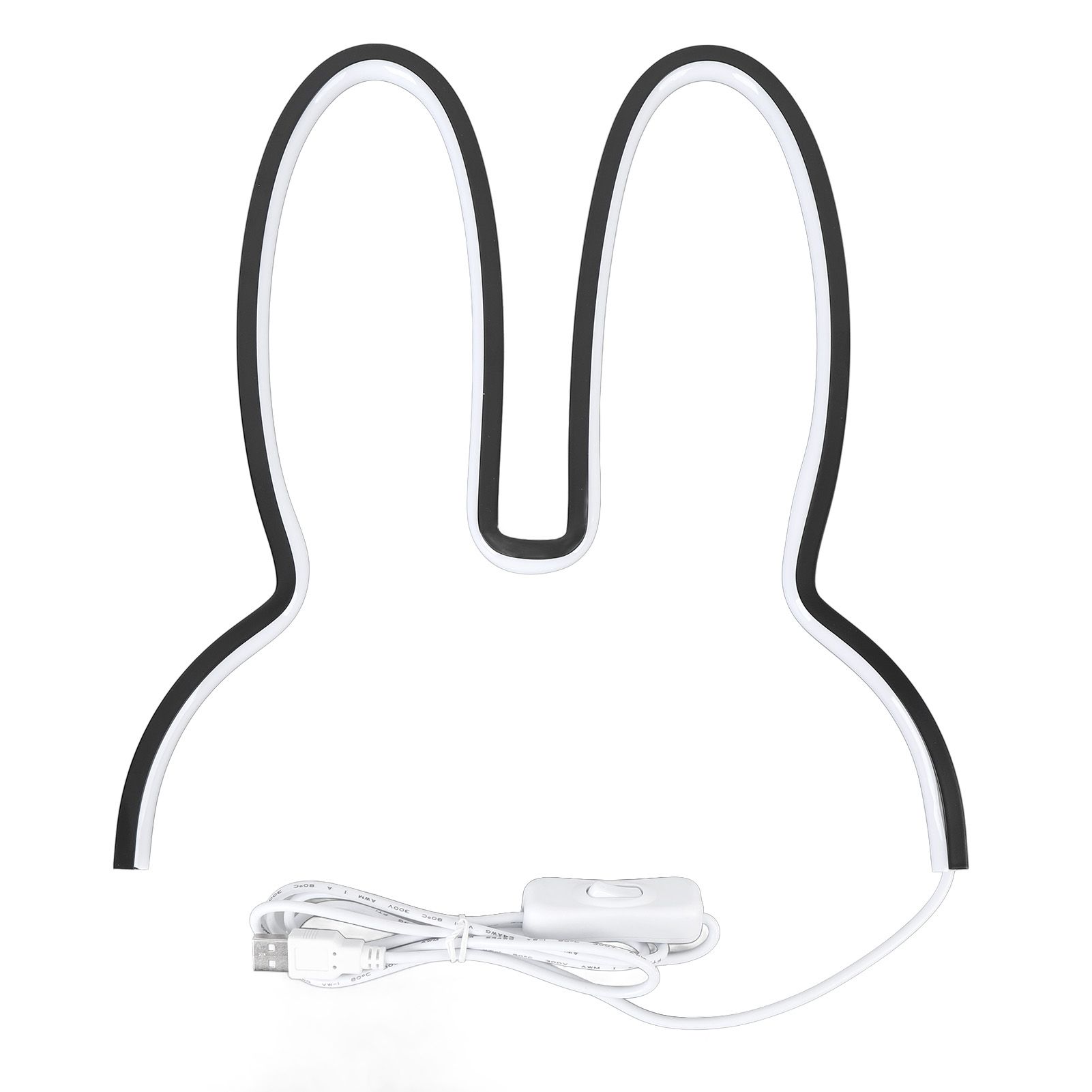 Rabbit Ears Neon Signs Warm Light Wall Decor USB Operated Bunny LED Neon Light view 3