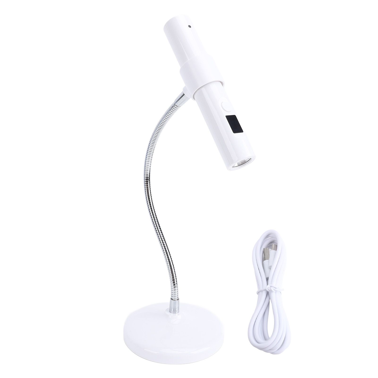 Mini Nail Gel Lamp 30s 60s Timing Portable 360 Deg Adjustable Neck Touch view 3