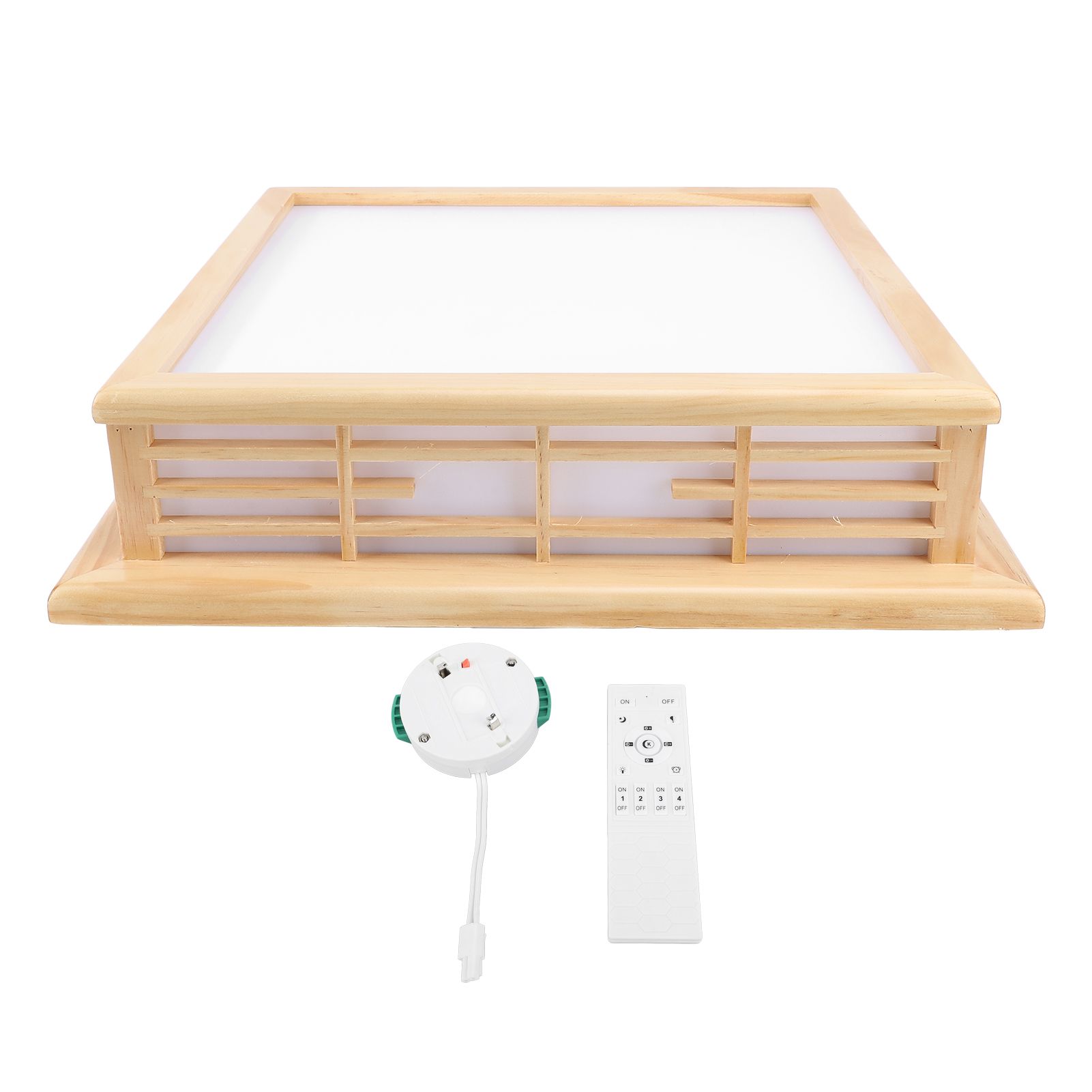 Retro Wooden Ceiling Light LED Ceiling Light Light Fixture Ceiling Mount for view 3