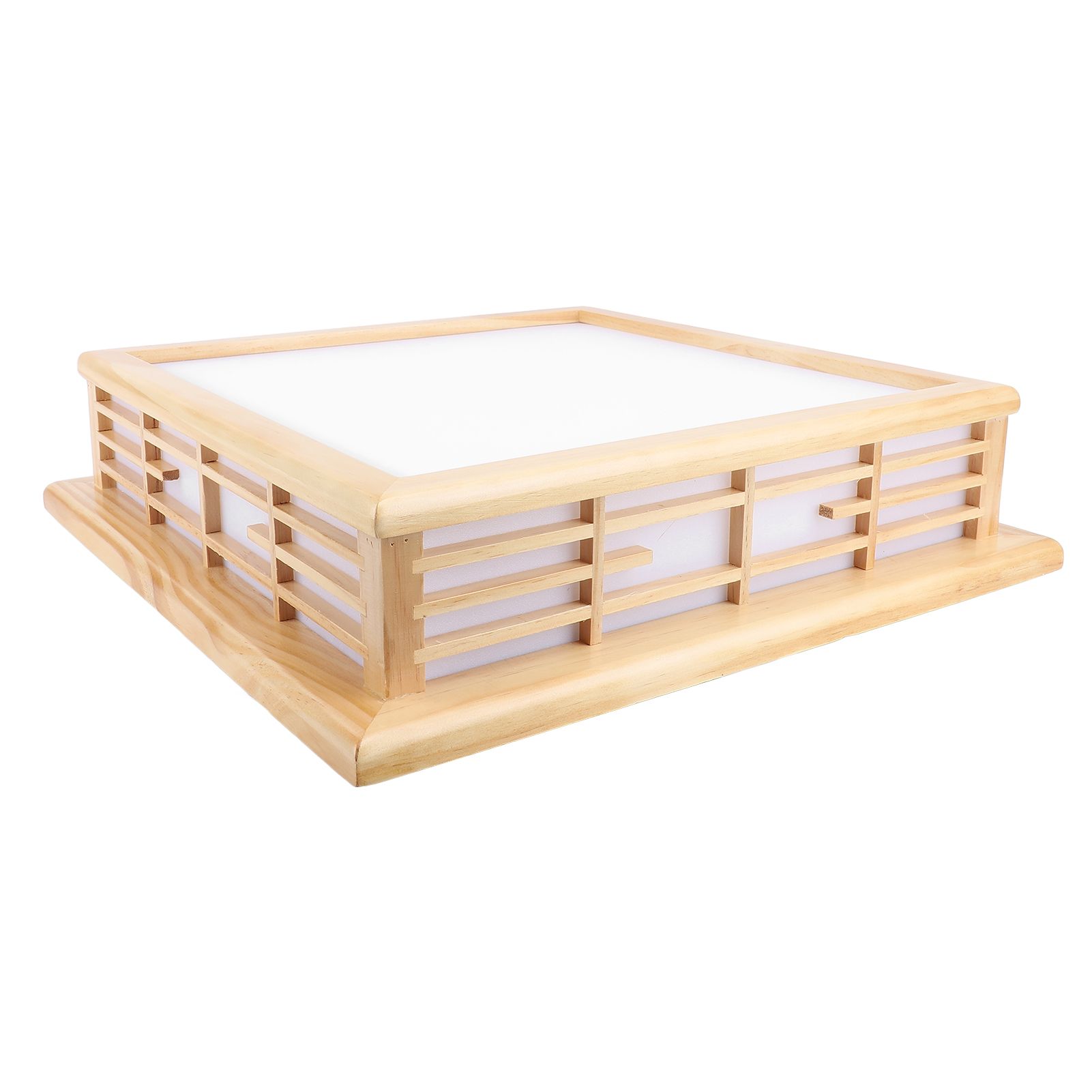 Retro Wooden Ceiling Light LED Ceiling Light Light Fixture Ceiling Mount for view 6