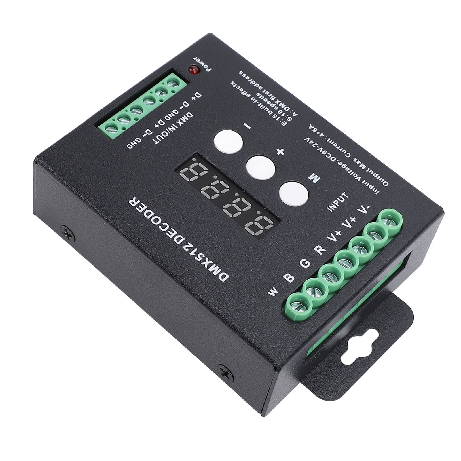 4CH Digital Display LED Decoder DMX512 Controller Constant Voltage RGBW — image 1