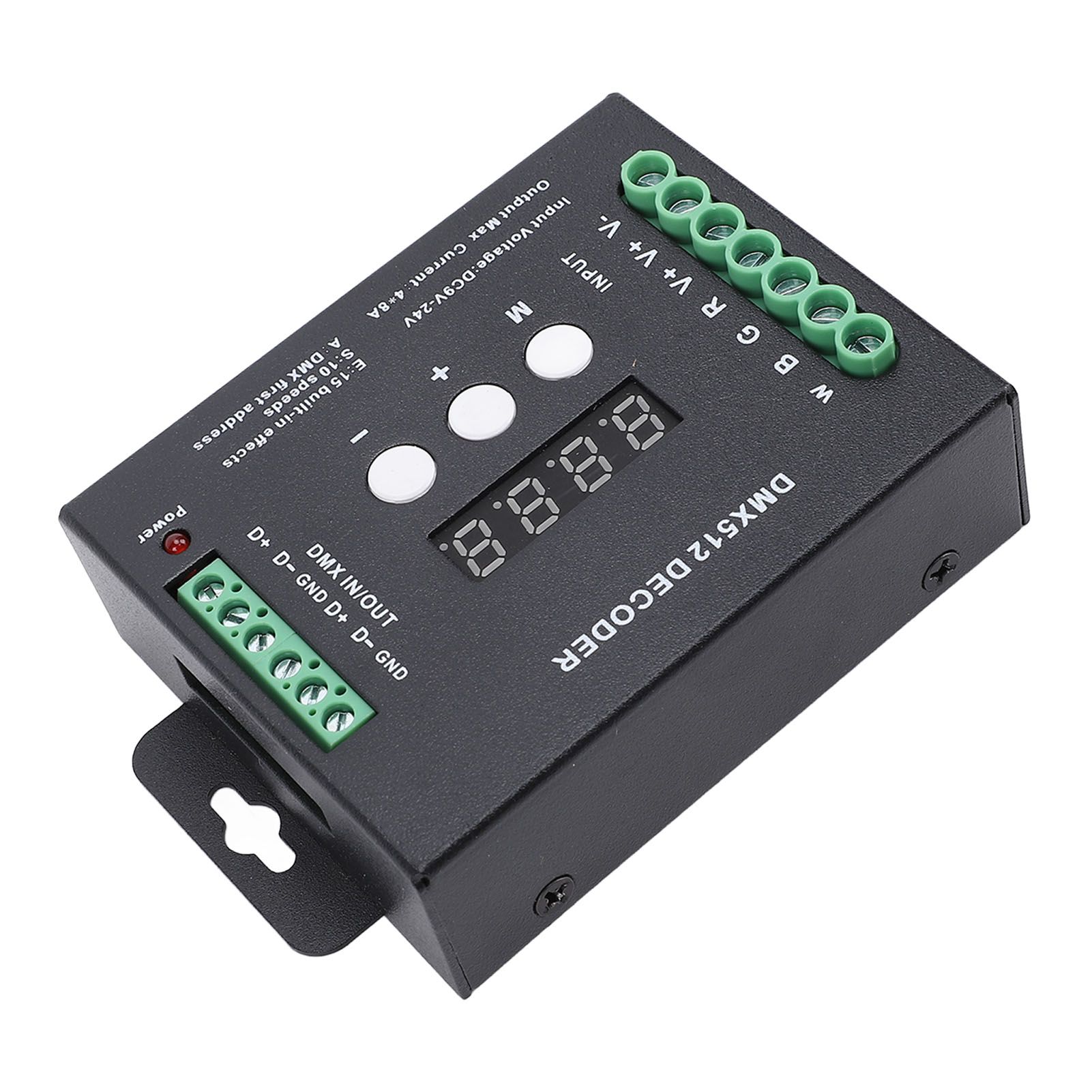 4CH Digital Display LED Decoder DMX512 Controller Constant Voltage RGBW view 3