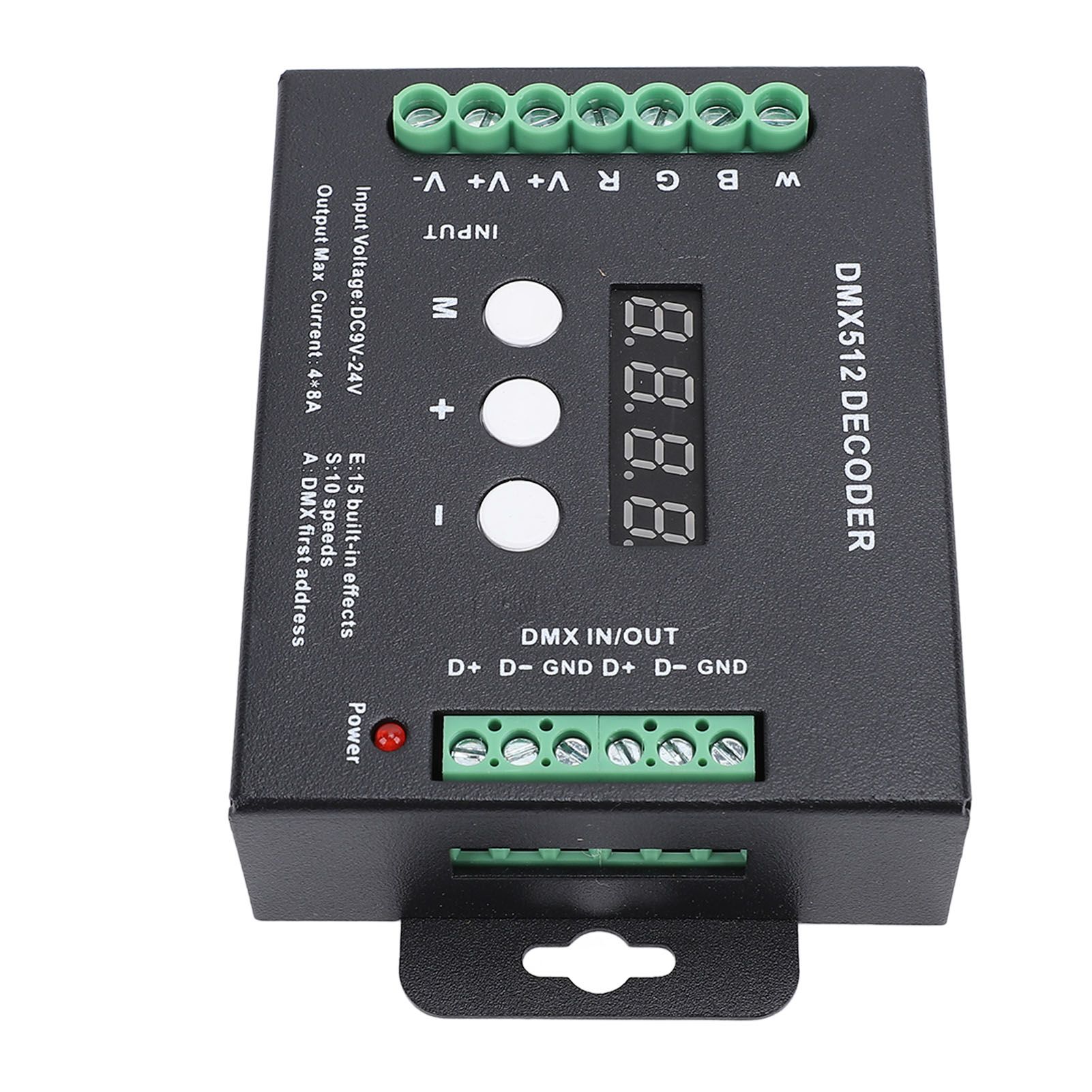 4CH Digital Display LED Decoder DMX512 Controller Constant Voltage RGBW view 5