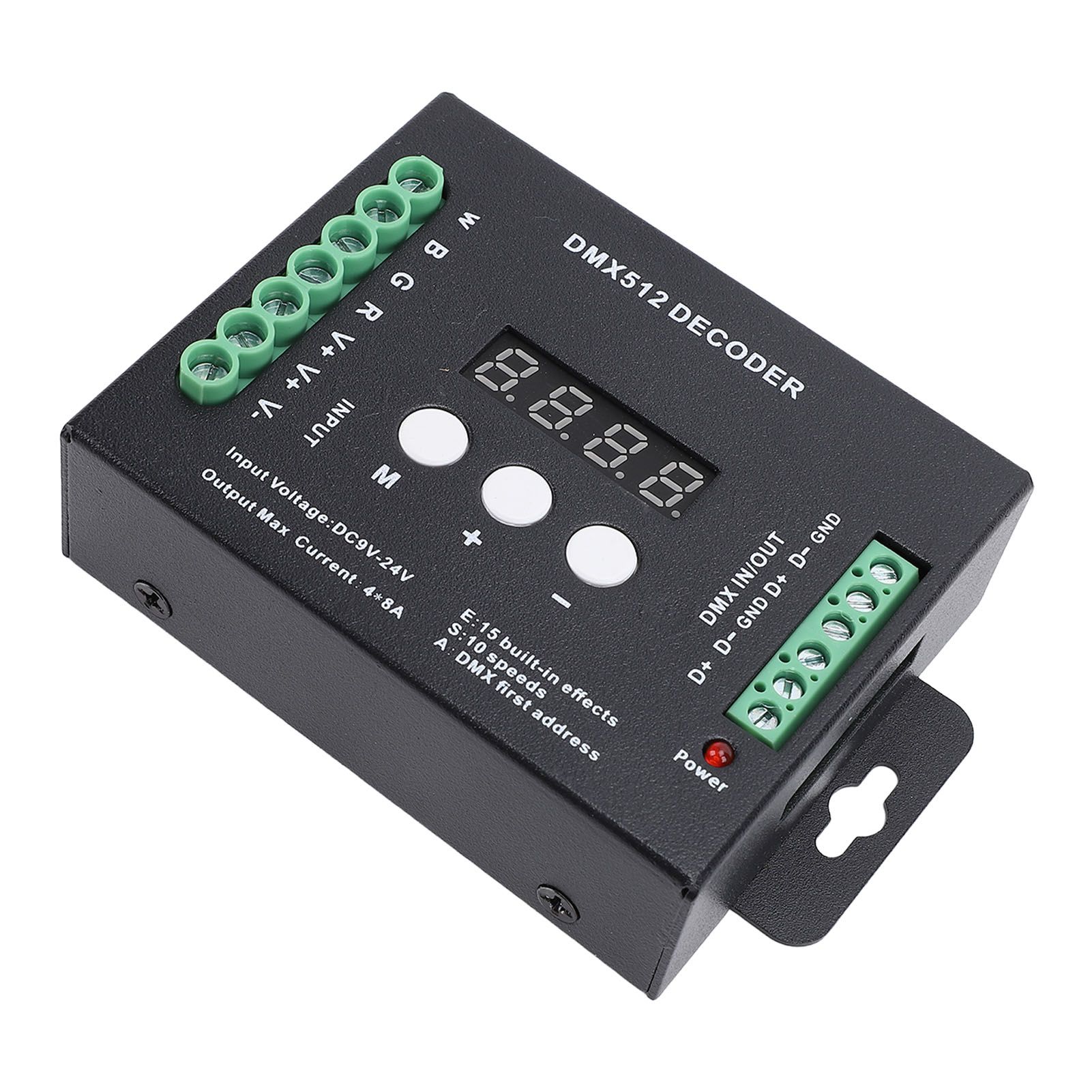 4CH Digital Display LED Decoder DMX512 Controller Constant Voltage RGBW view 6