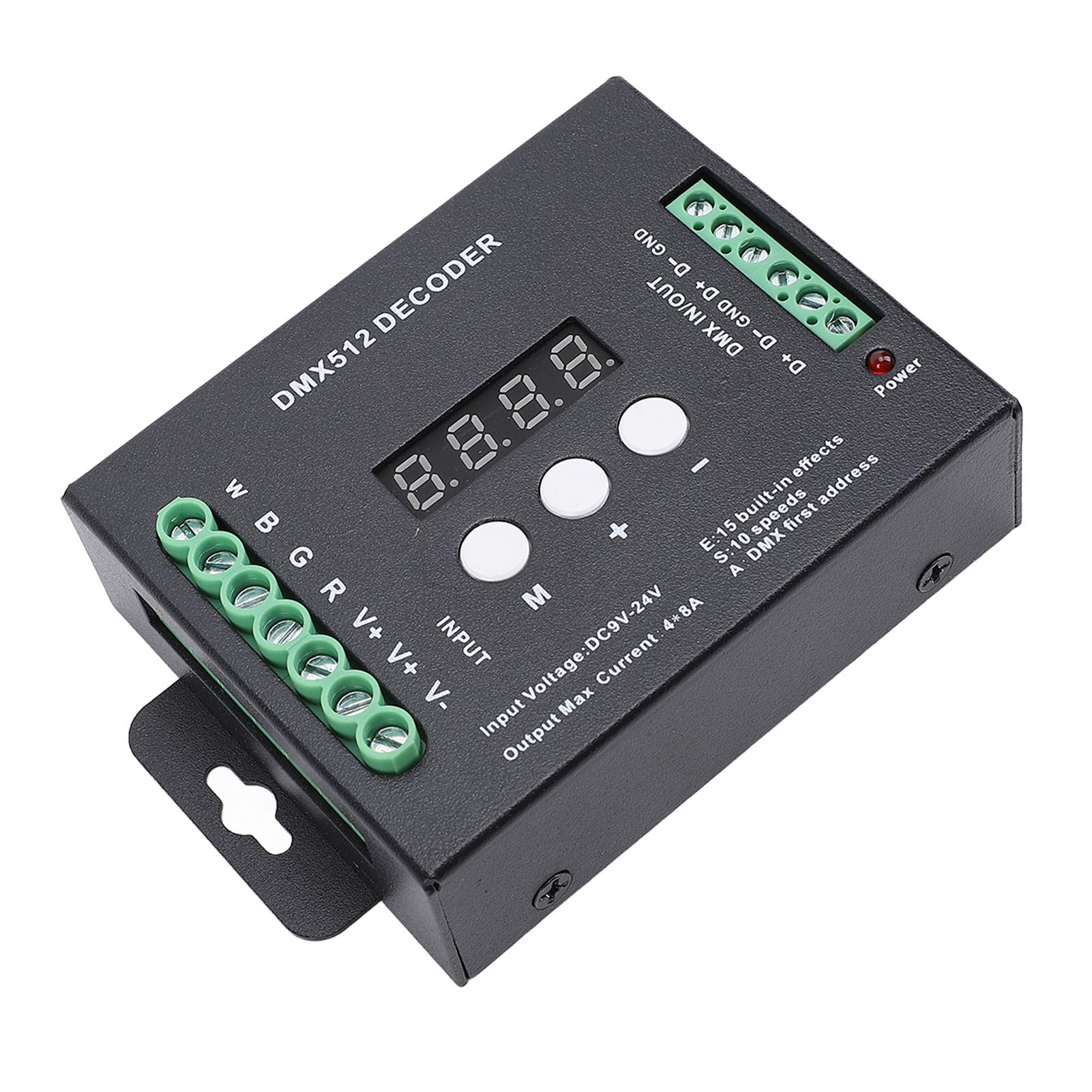 4CH Digital Display LED Decoder DMX512 Controller Constant Voltage RGBW view 7