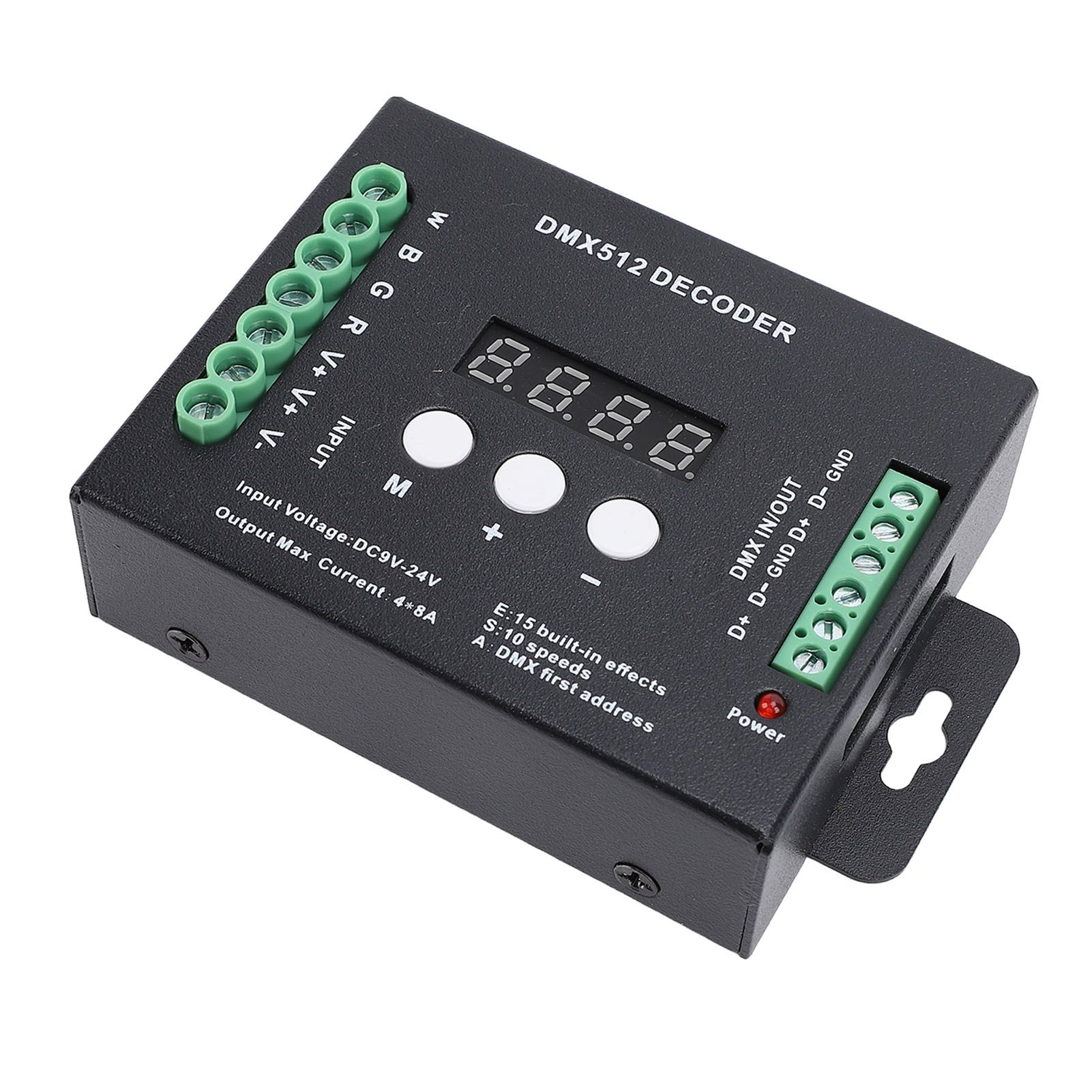 4CH Digital Display LED Decoder DMX512 Controller Constant Voltage RGBW view 8