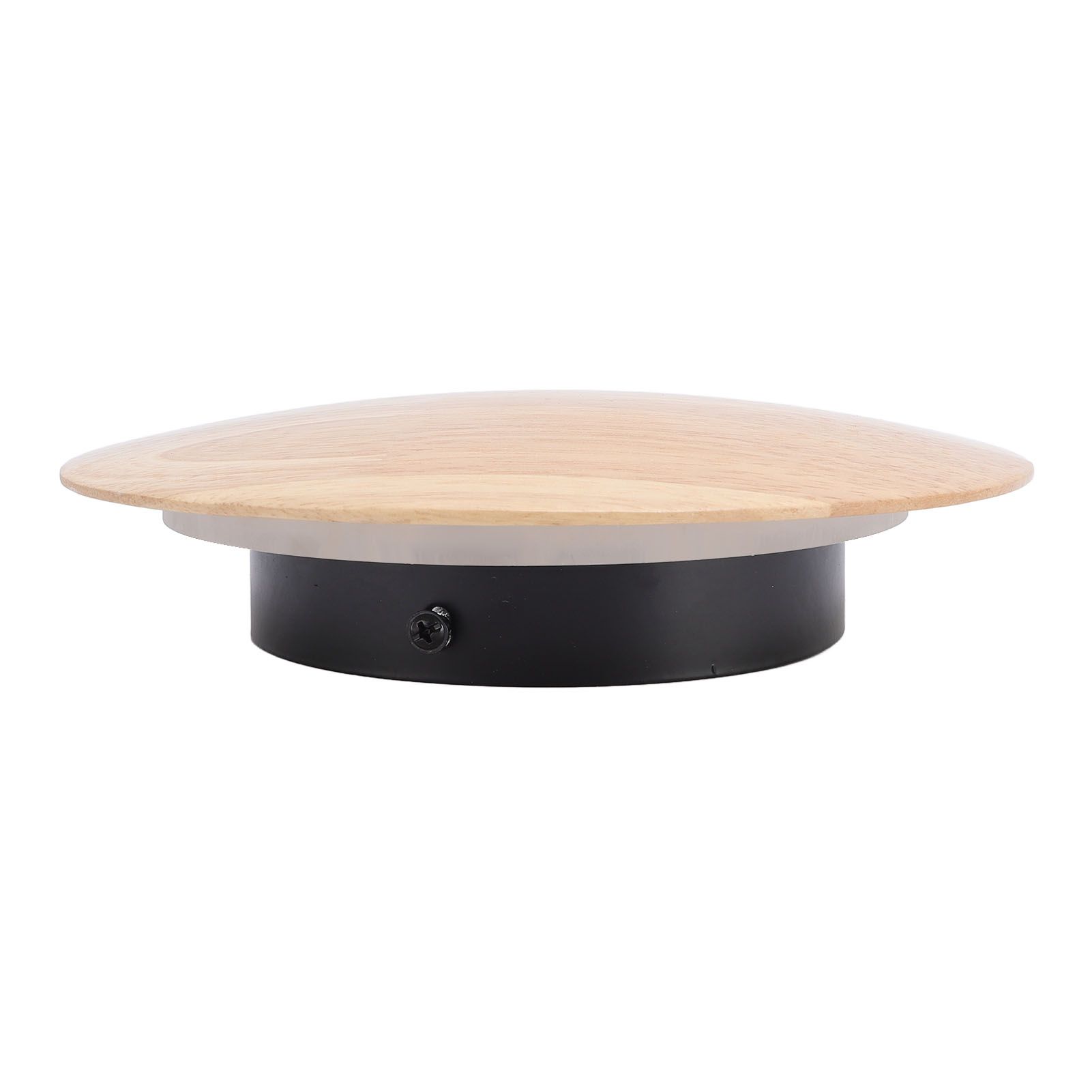 Wood Wall Sconce Hardwired Warm Light Round Indoor LED Wall Lamp for Living view 6