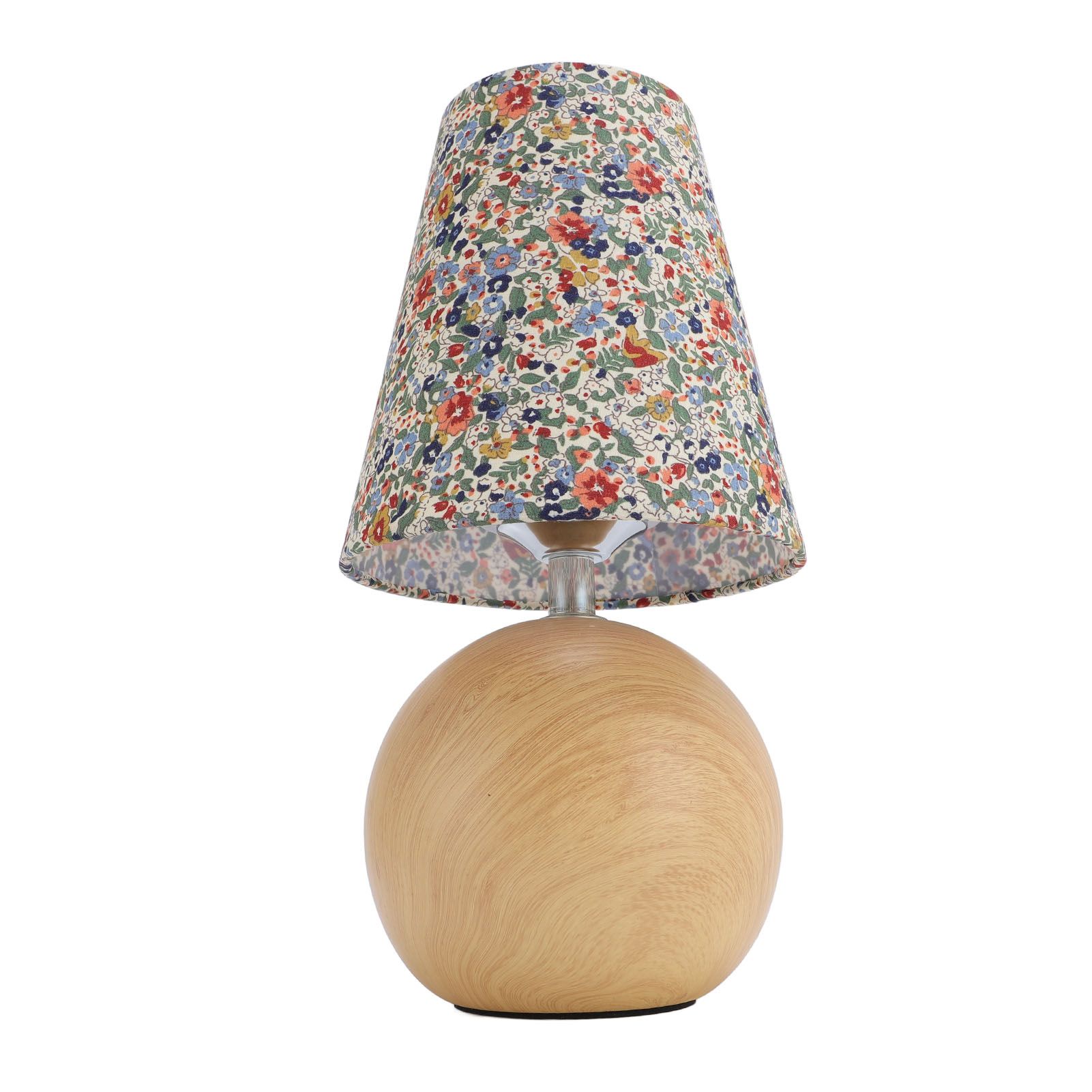Floral Fabric Table Lamp 3000K 4500K 6000K Stepless Dimmable Farmhouse Flower view 4