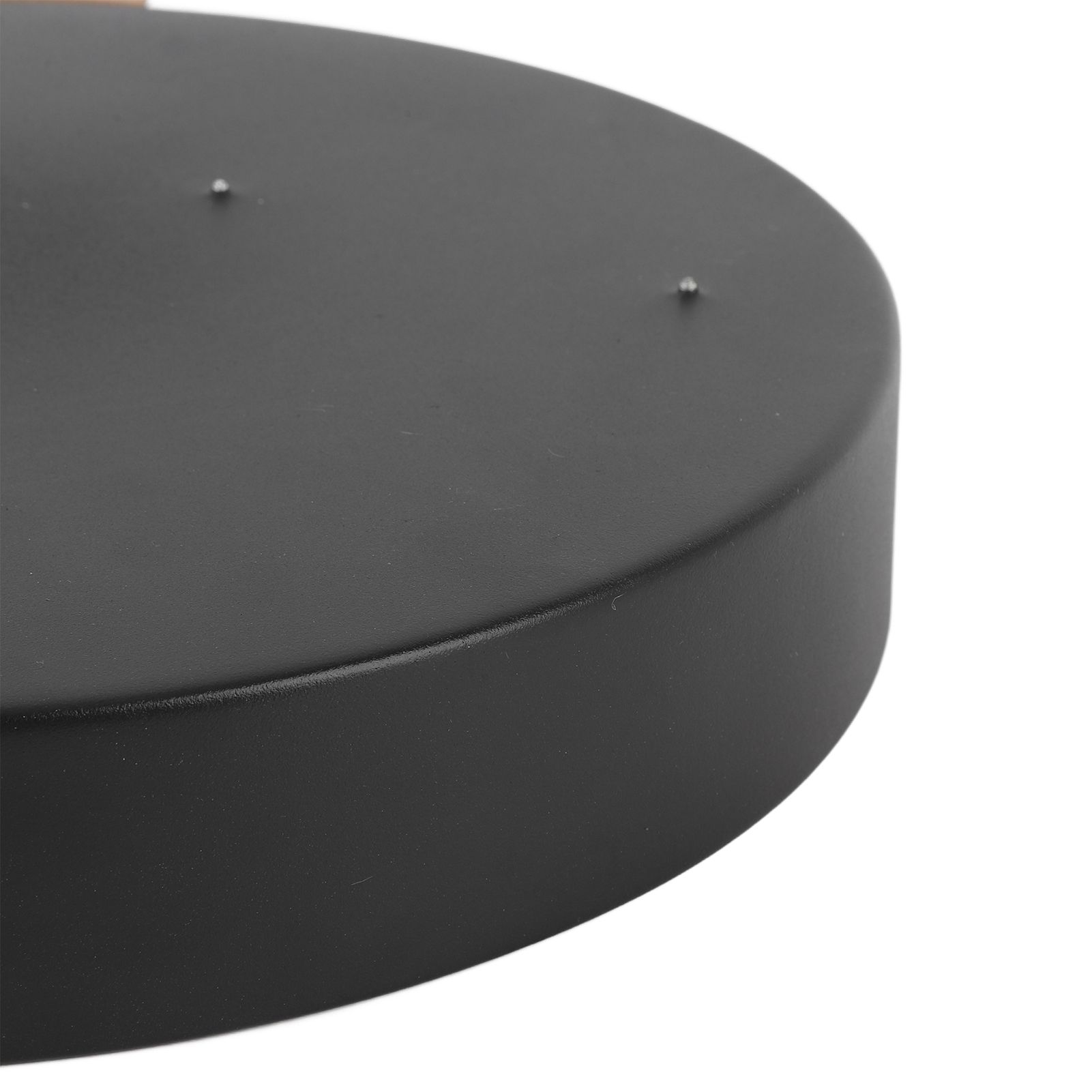 LED Ceiling Light Iron Wood PC Stepless Dimmable Round Flush Mount Modern view 2
