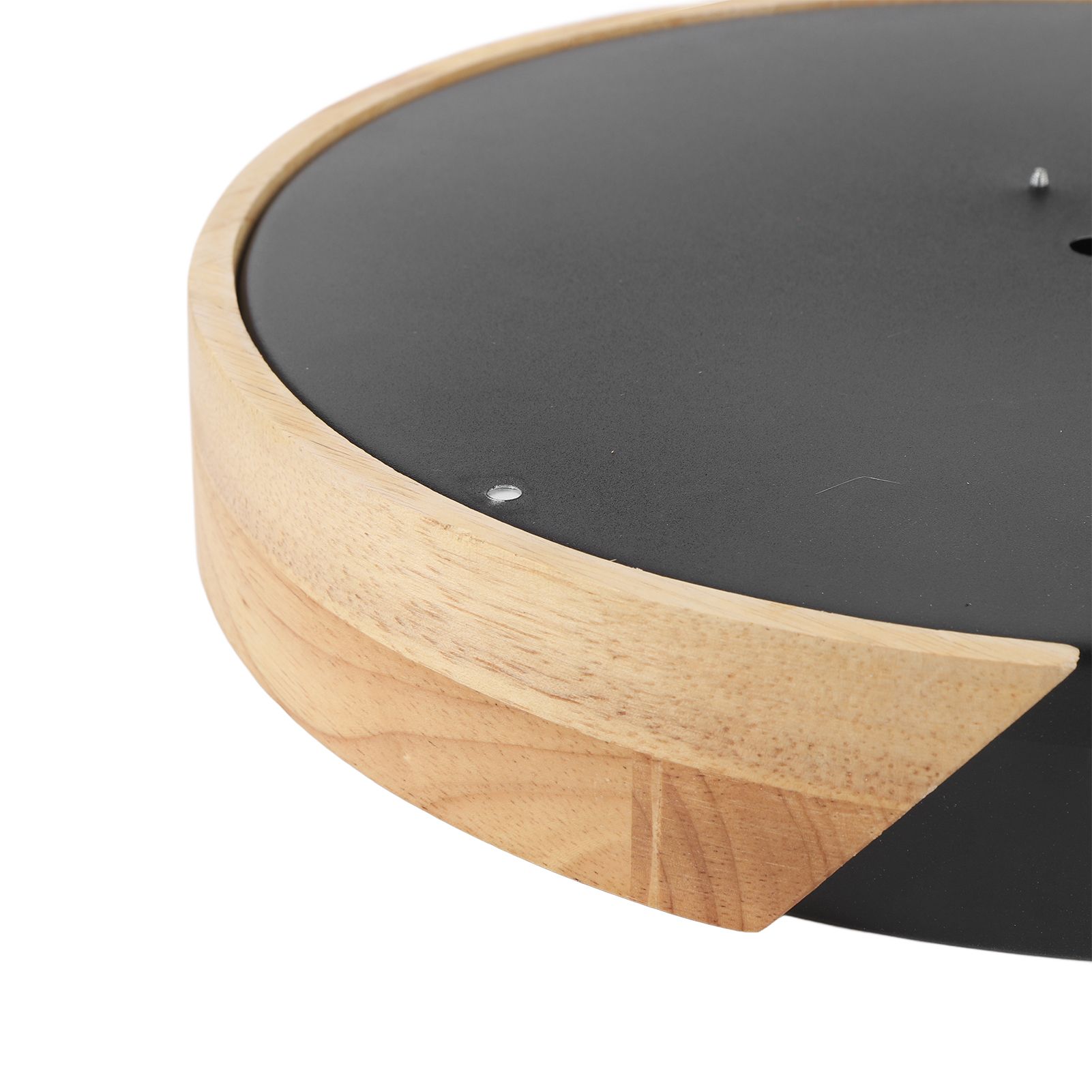 LED Ceiling Light Iron Wood PC Stepless Dimmable Round Flush Mount Modern view 5