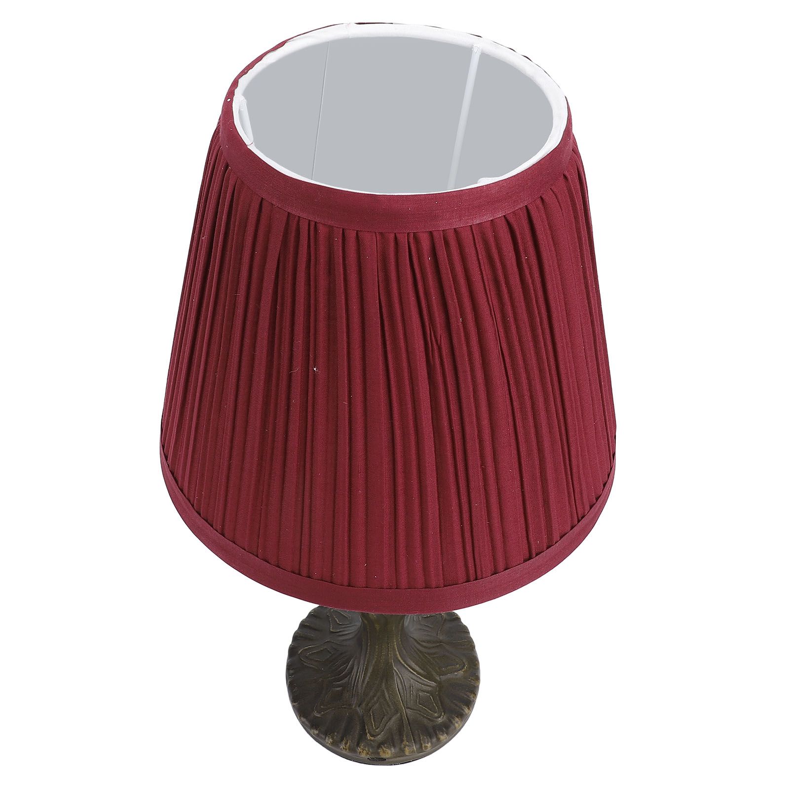 Fabric Desk Lamp Cordless Touch Dimmable Rechargeable Vintage Decorative Night view 8
