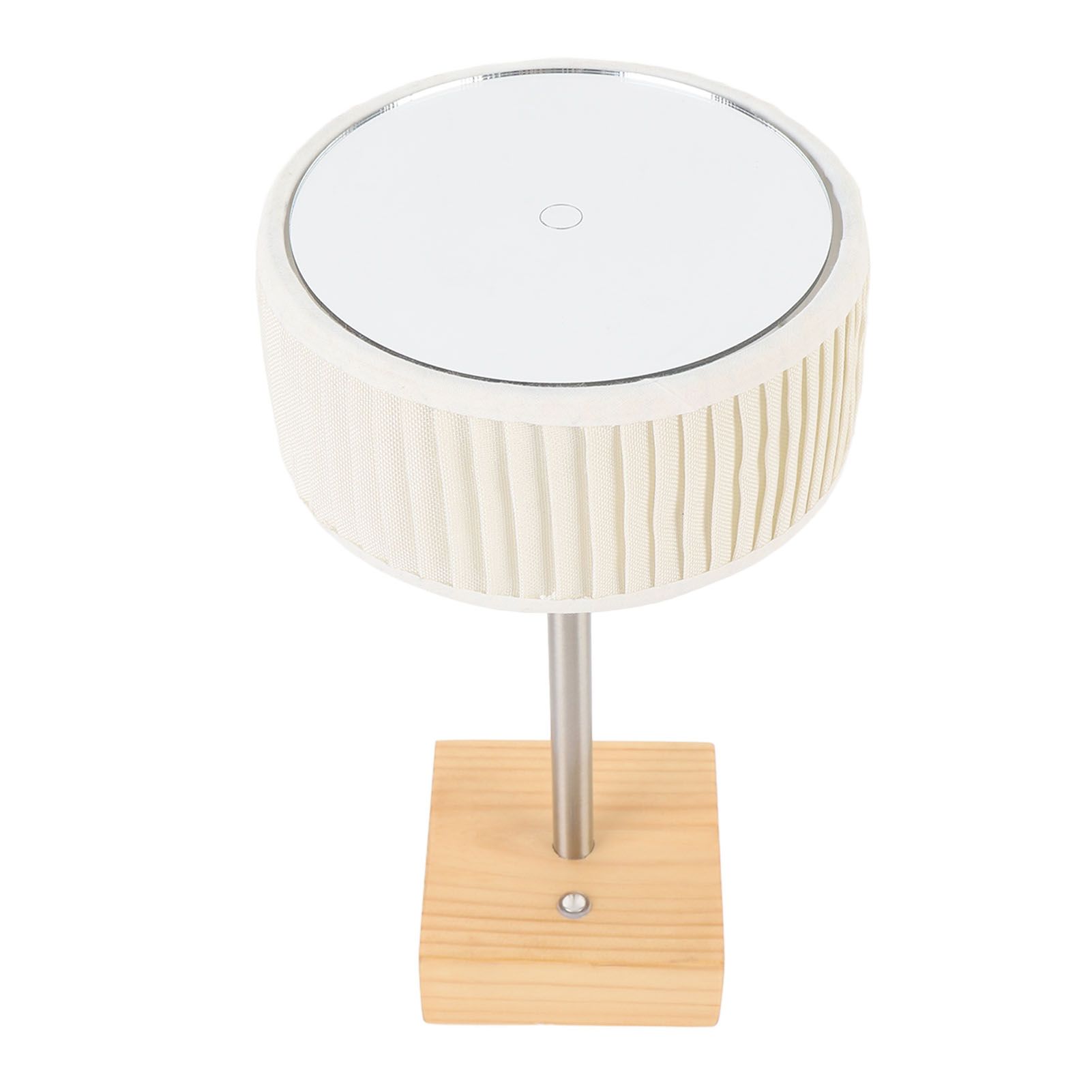 Rechargeable Desk Lamp with Fabric Shade Top Mirror Table Light Modern Touch view 6