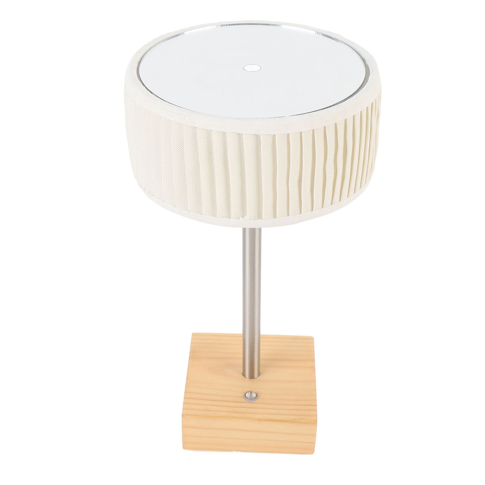 Rechargeable Desk Lamp with Fabric Shade Top Mirror Table Light Modern Touch view 7