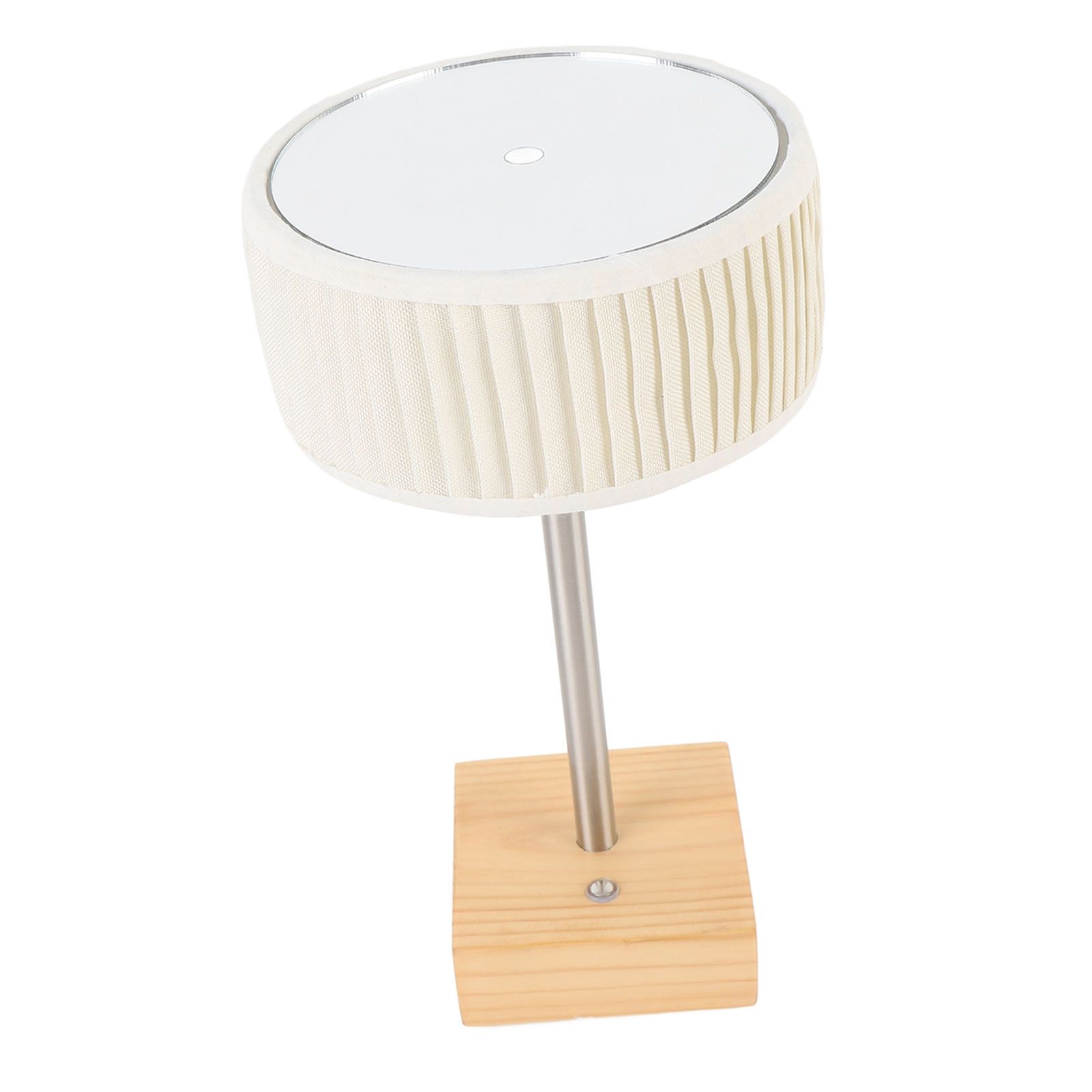 Rechargeable Desk Lamp with Fabric Shade Top Mirror Table Light Modern Touch view 10