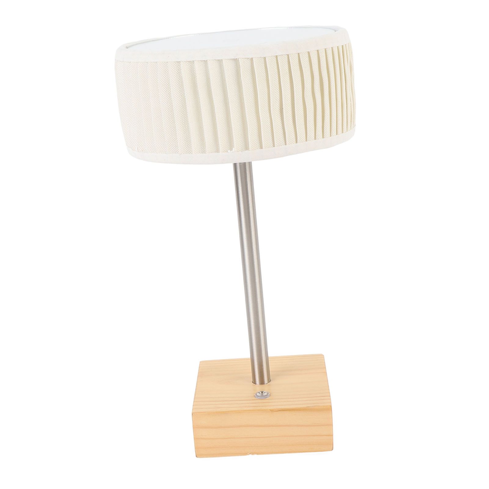 Rechargeable Desk Lamp with Fabric Shade Top Mirror Table Light Modern Touch view 11