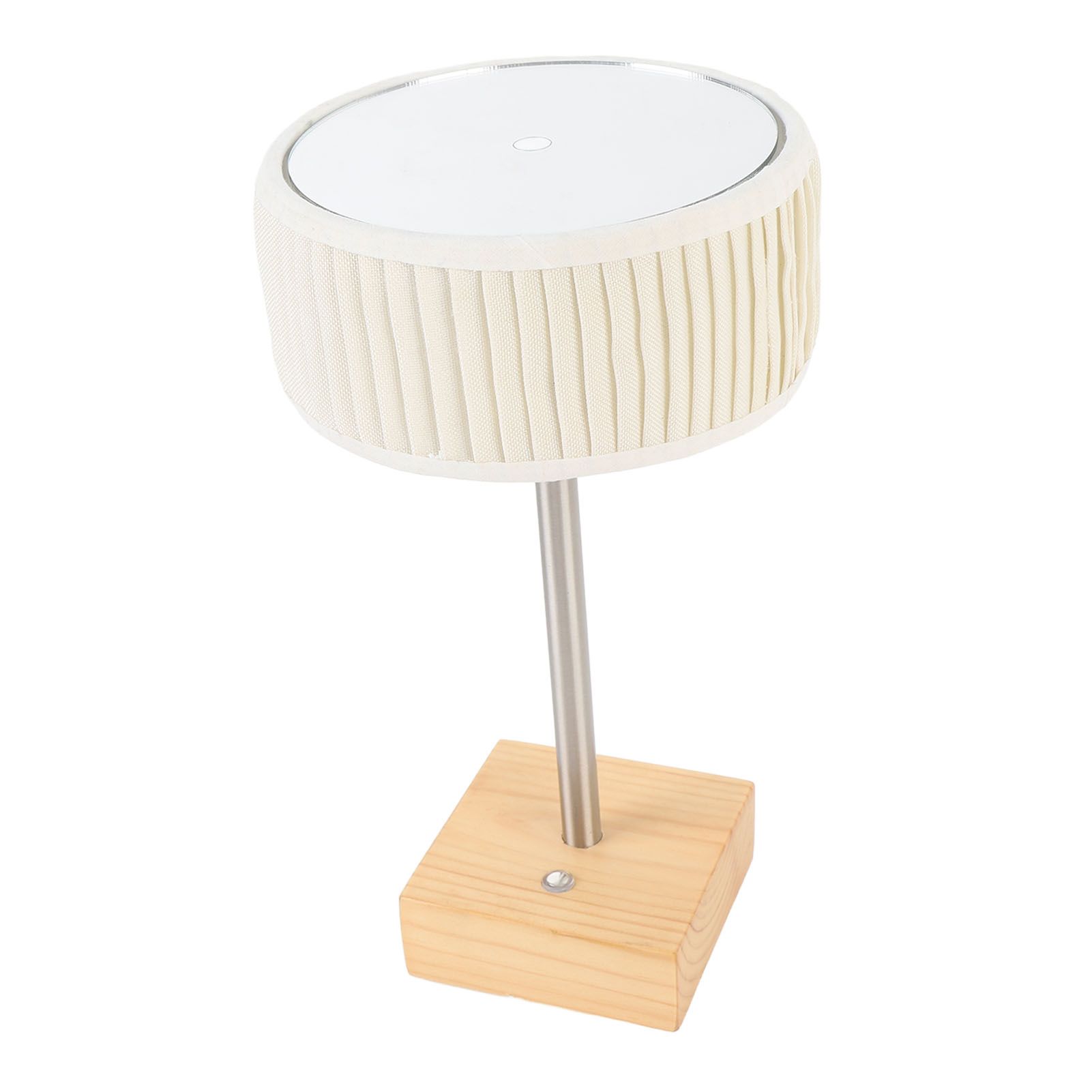 Rechargeable Desk Lamp with Fabric Shade Top Mirror Table Light Modern Touch view 12
