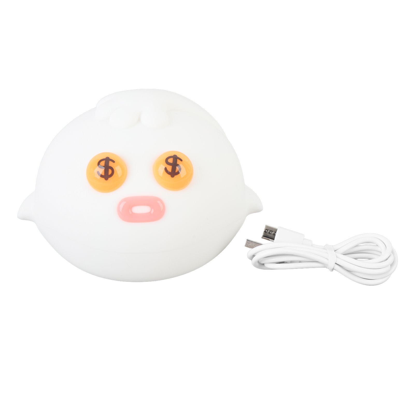 Cute Fish Night Light 3 Levels Dimming Rechargeable Warm Silicone Lamp for view 3