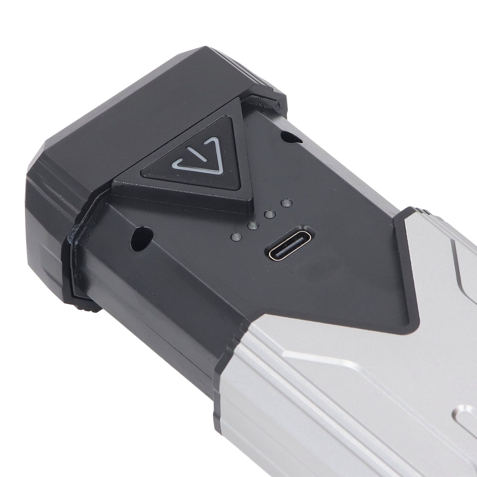 LED Flashlight Rechargeable Multi Lighting Mode 4 Color Light Source Stepless view 2