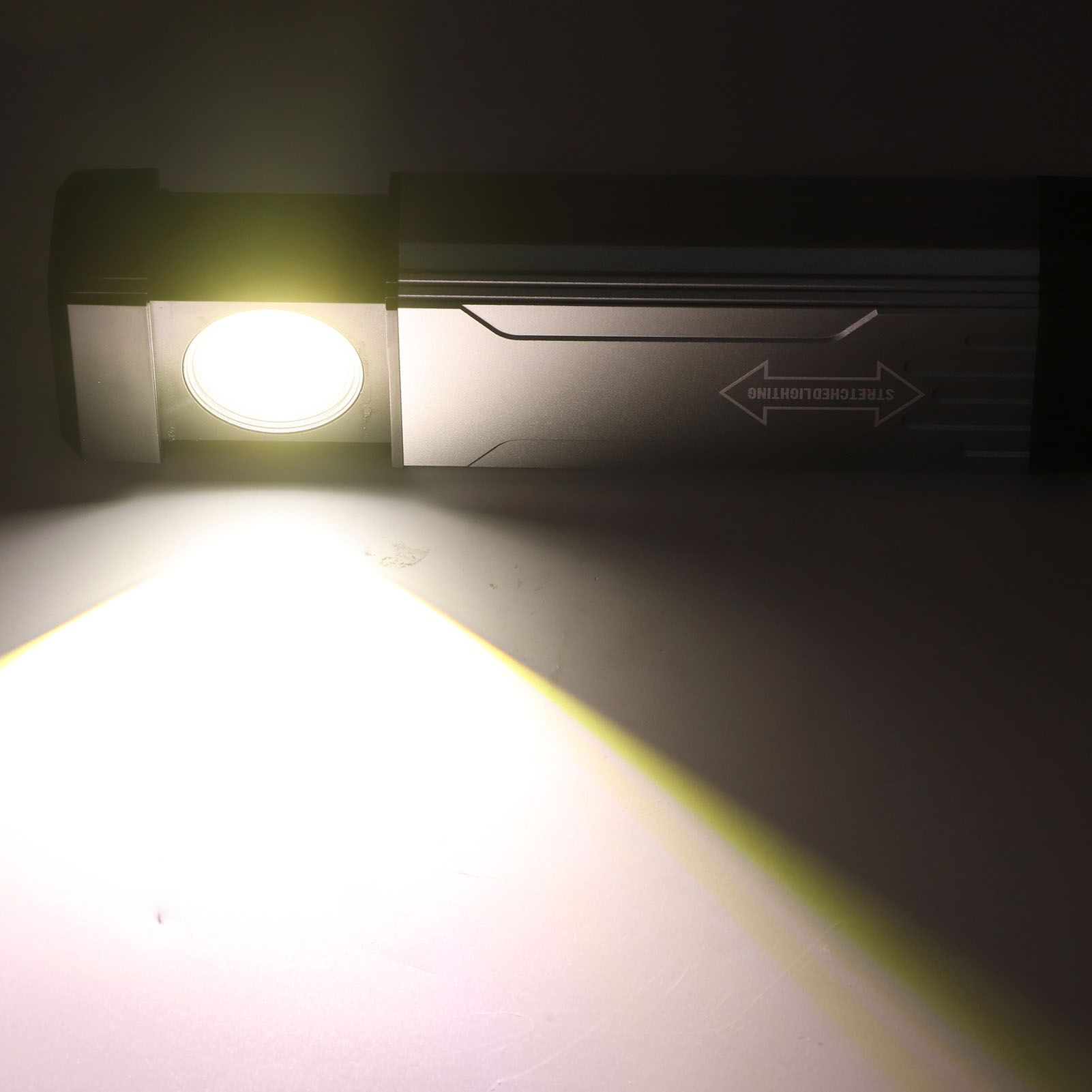 LED Flashlight Rechargeable Multi Lighting Mode 4 Color Light Source Stepless view 7