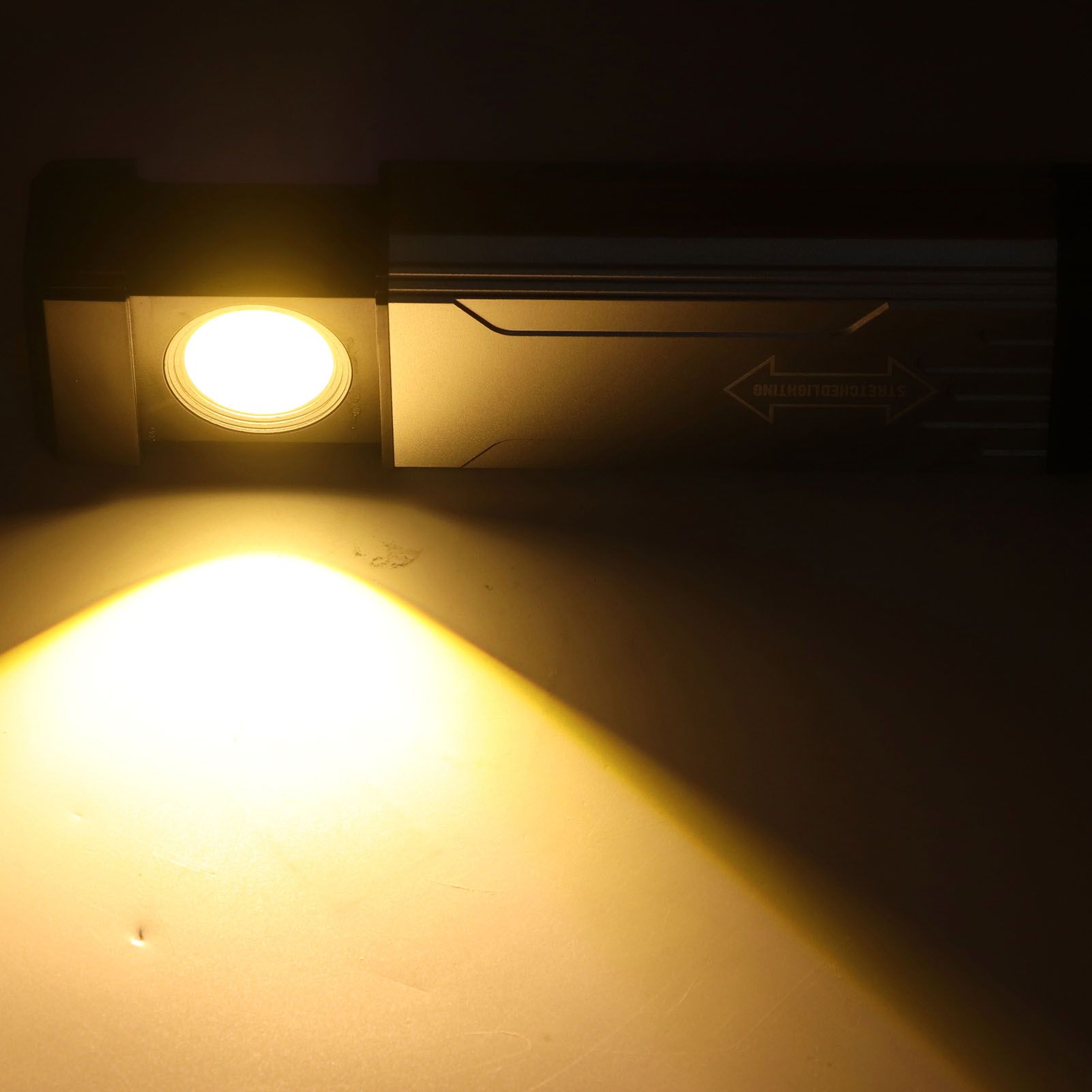 LED Flashlight Rechargeable Multi Lighting Mode 4 Color Light Source Stepless view 9