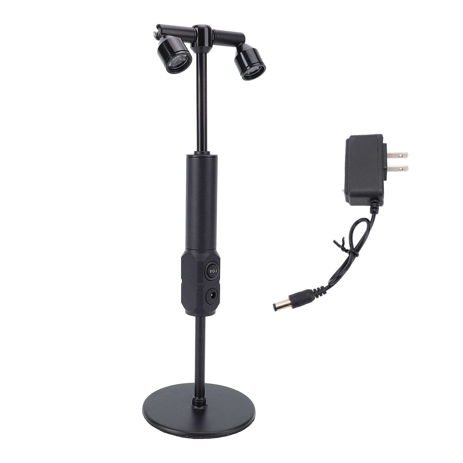 LED Cordless Table Lamp Iron Dual Heads Warm Lighting Rechargeable Portable 2 view 2