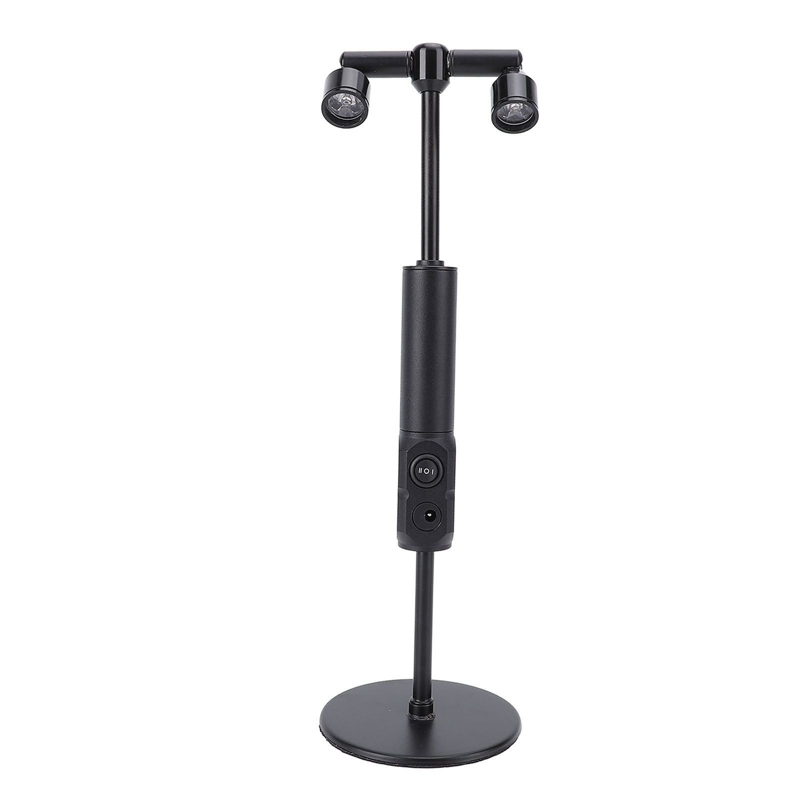 LED Cordless Table Lamp Iron Dual Heads Warm Lighting Rechargeable Portable 2 view 7