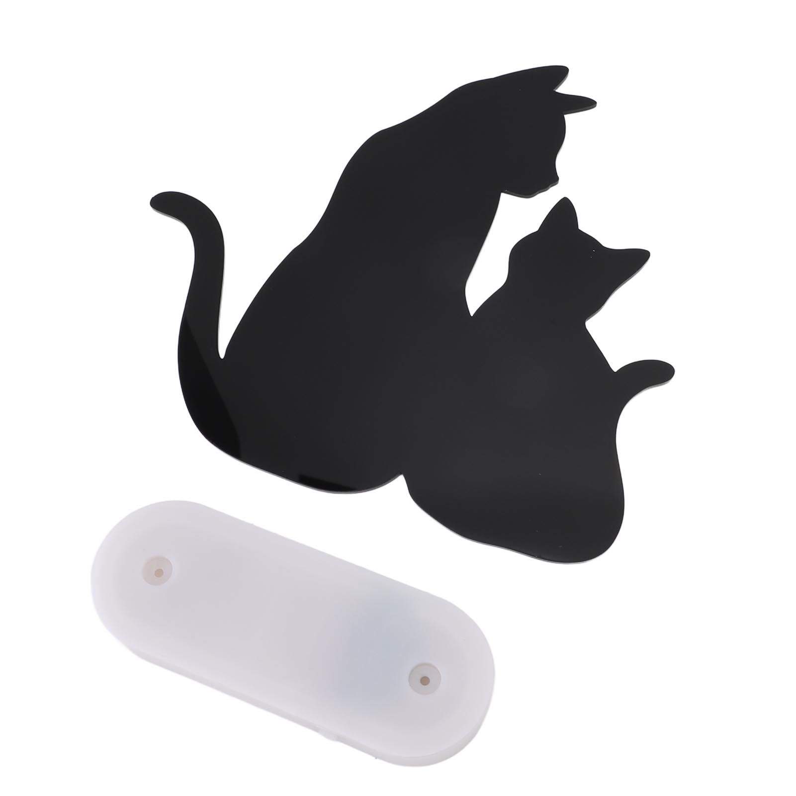 Cat Night Light LED Light Sensing Sound Activated Black Cat Silhouette Lamp view 9