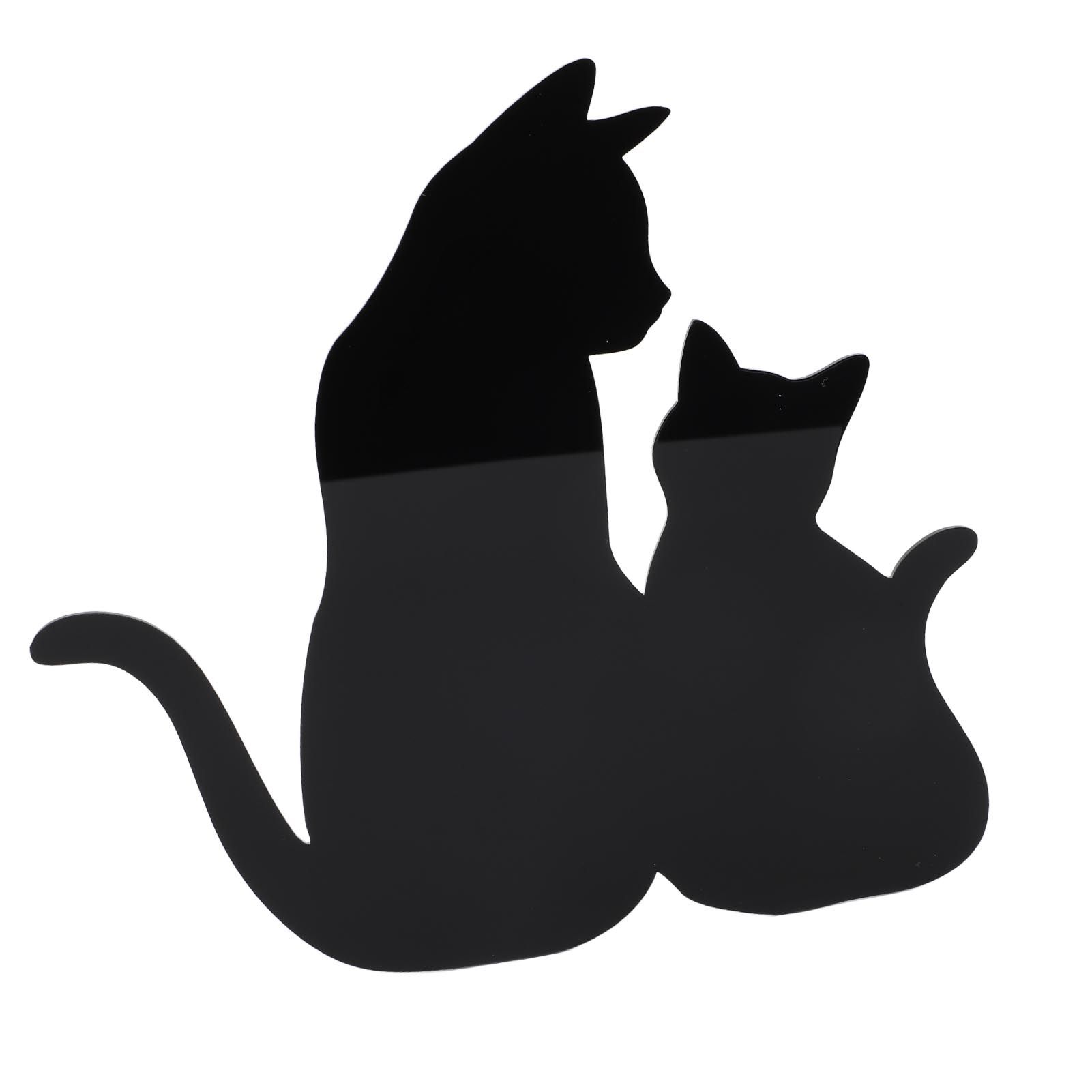 Cat Night Light LED Light Sensing Sound Activated Black Cat Silhouette Lamp view 10