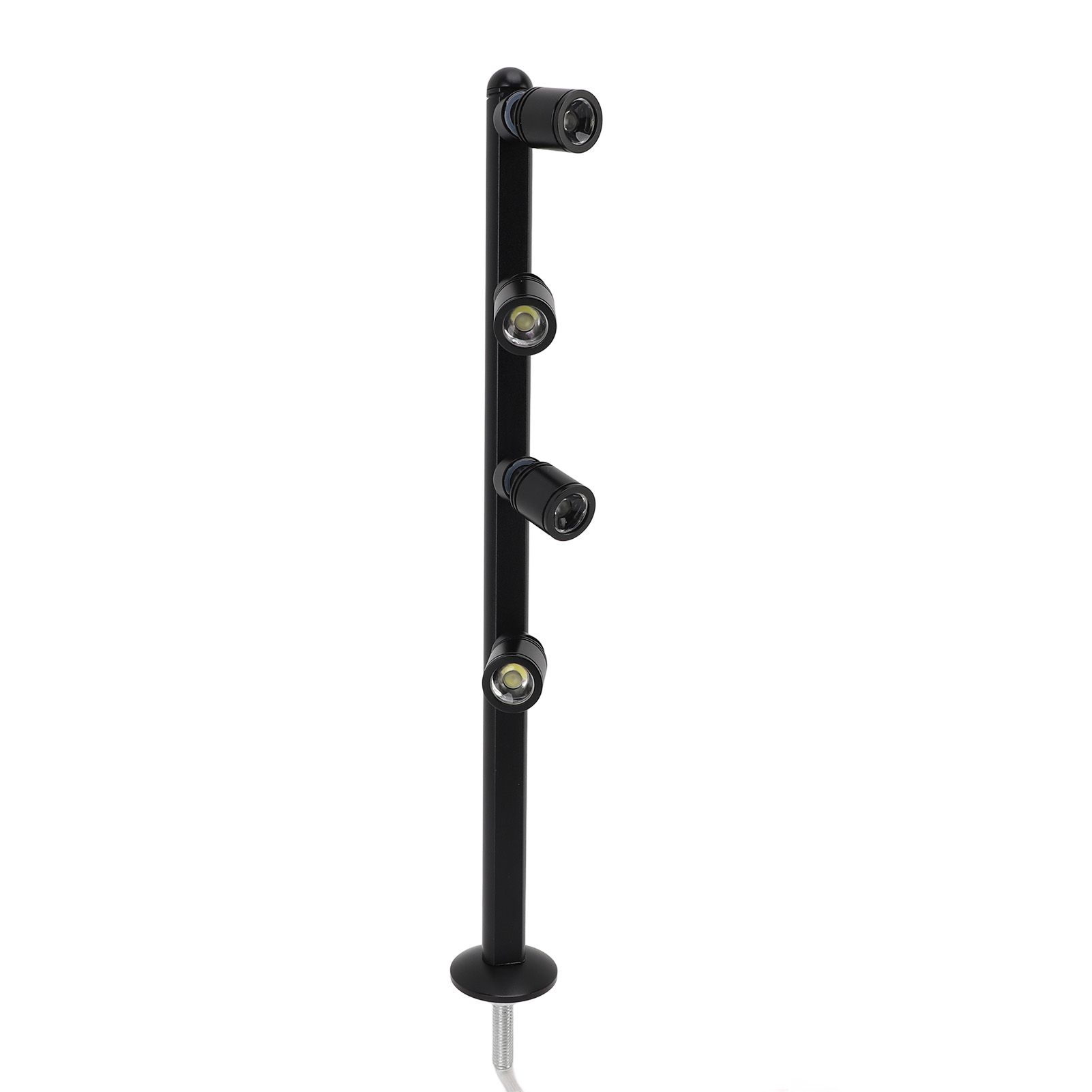 LED Cabinet Spotlight Aluminum 4 Heads Adjustable Eye Care Standing Jewelry view 4
