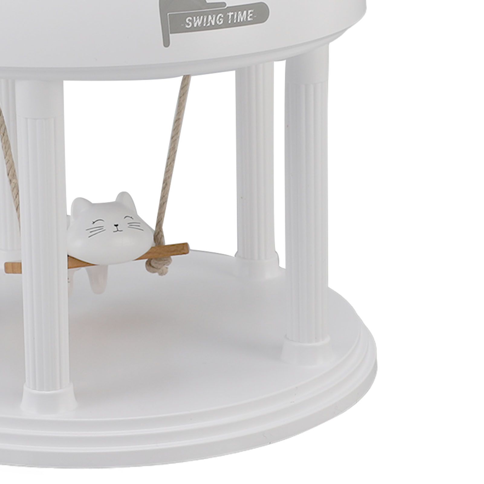 Night Light Speaker with Projector Cute Cat Swing Stepless Dimmable USB view 2