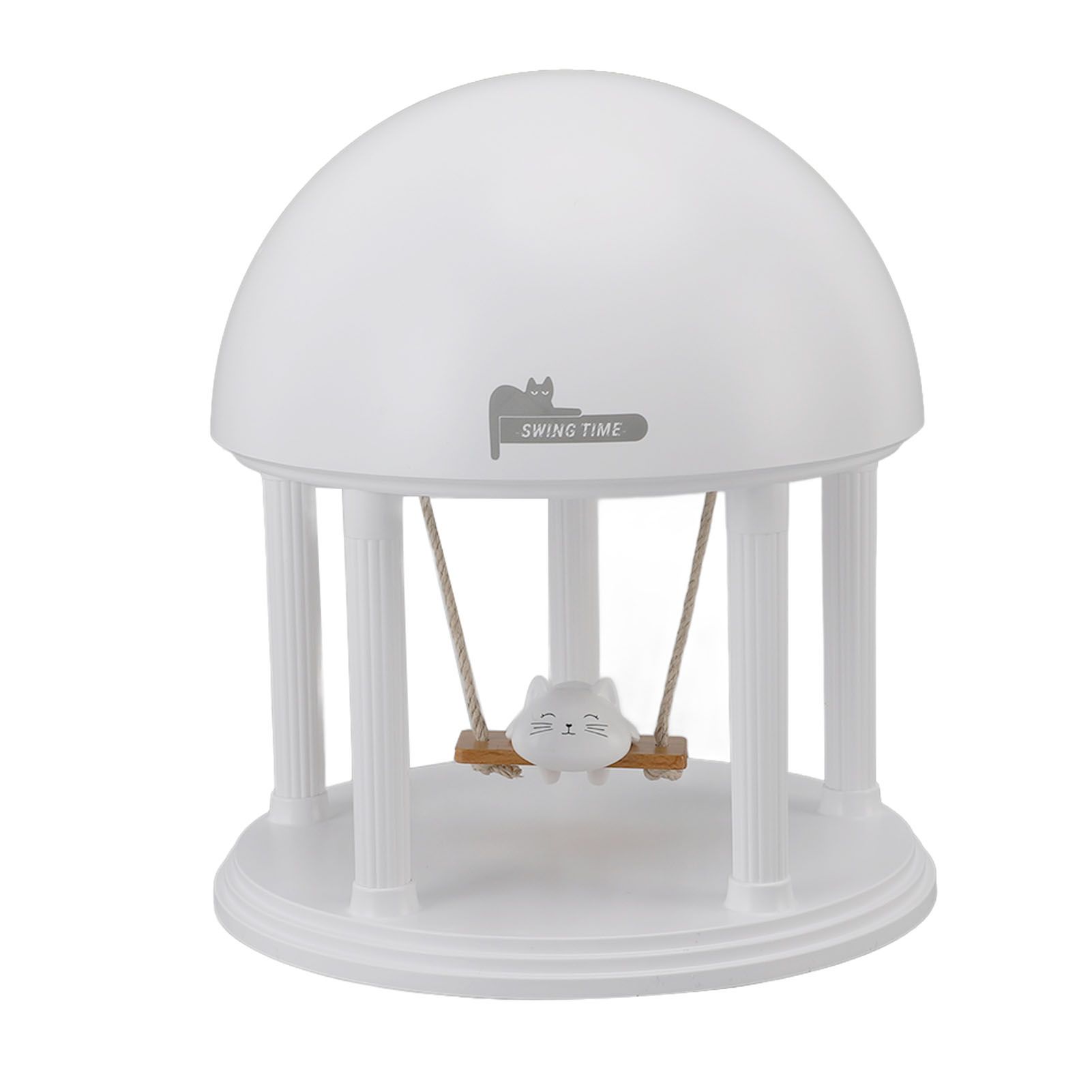 Night Light Speaker with Projector Cute Cat Swing Stepless Dimmable USB view 4