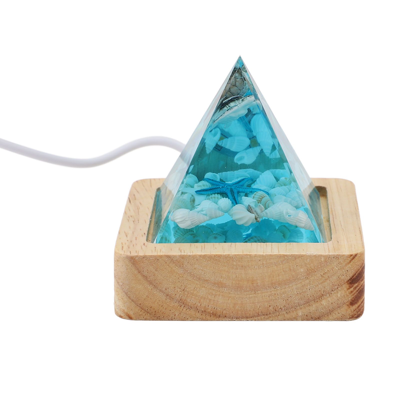 Ocean Landscape Night Light Marine Resin Ornament Table Lamp for Desk view 12
