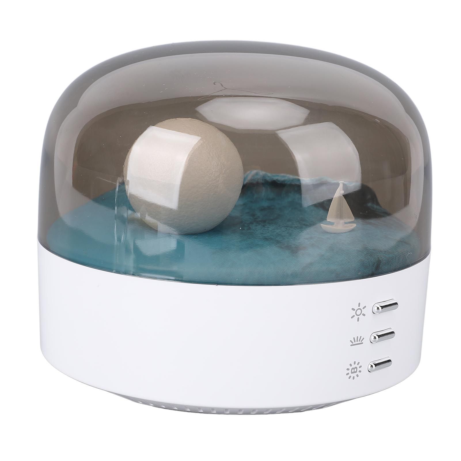Moon Night Light with Dimming Function Rechargeable Touch Bedside Desk Lamp view 9