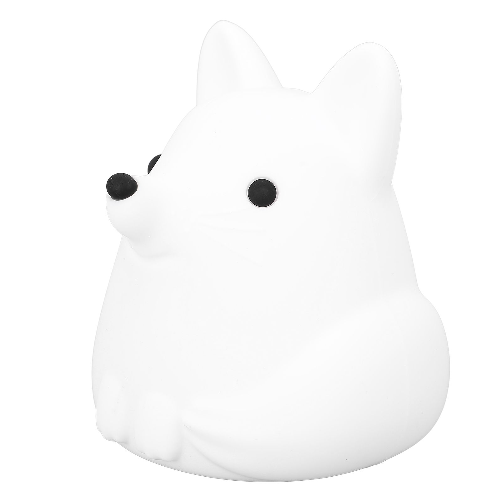 Cute Fox Night Light Silicone Tap Control USB Rechargeable Animal Nursery view 10