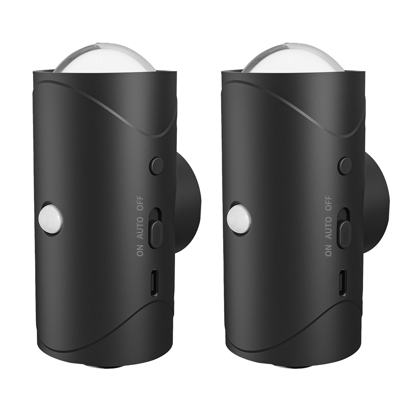 2PCS Motion Sensor Night Light Rechargeable Magnetic Wall Lamp Sconce RGB view 2