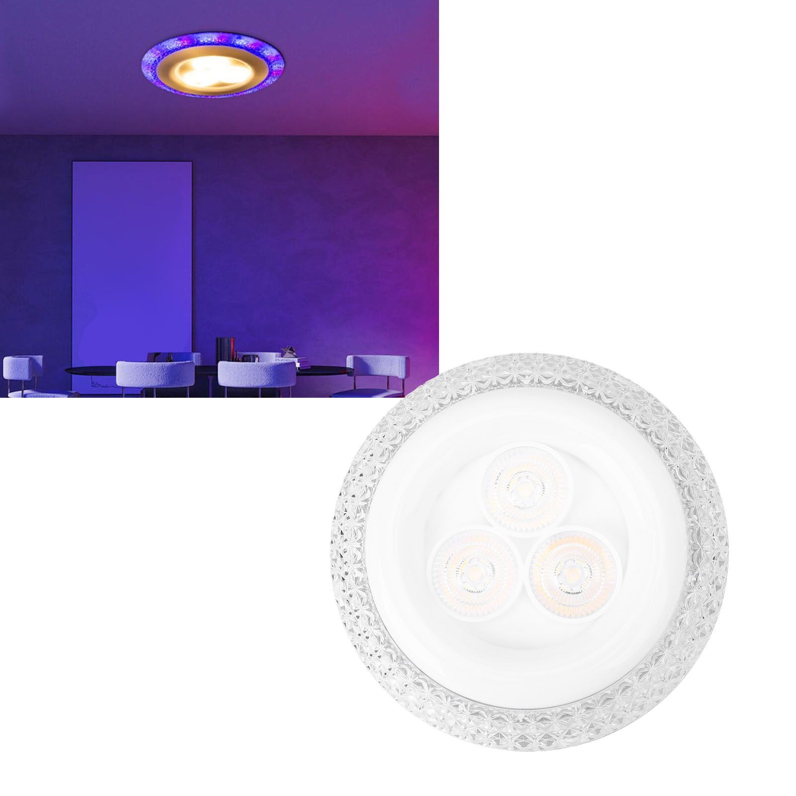 UFO Light LED Energy Saving 4 Modes 4000LM E26 E27 UFO Stage Light for Home Party view 12