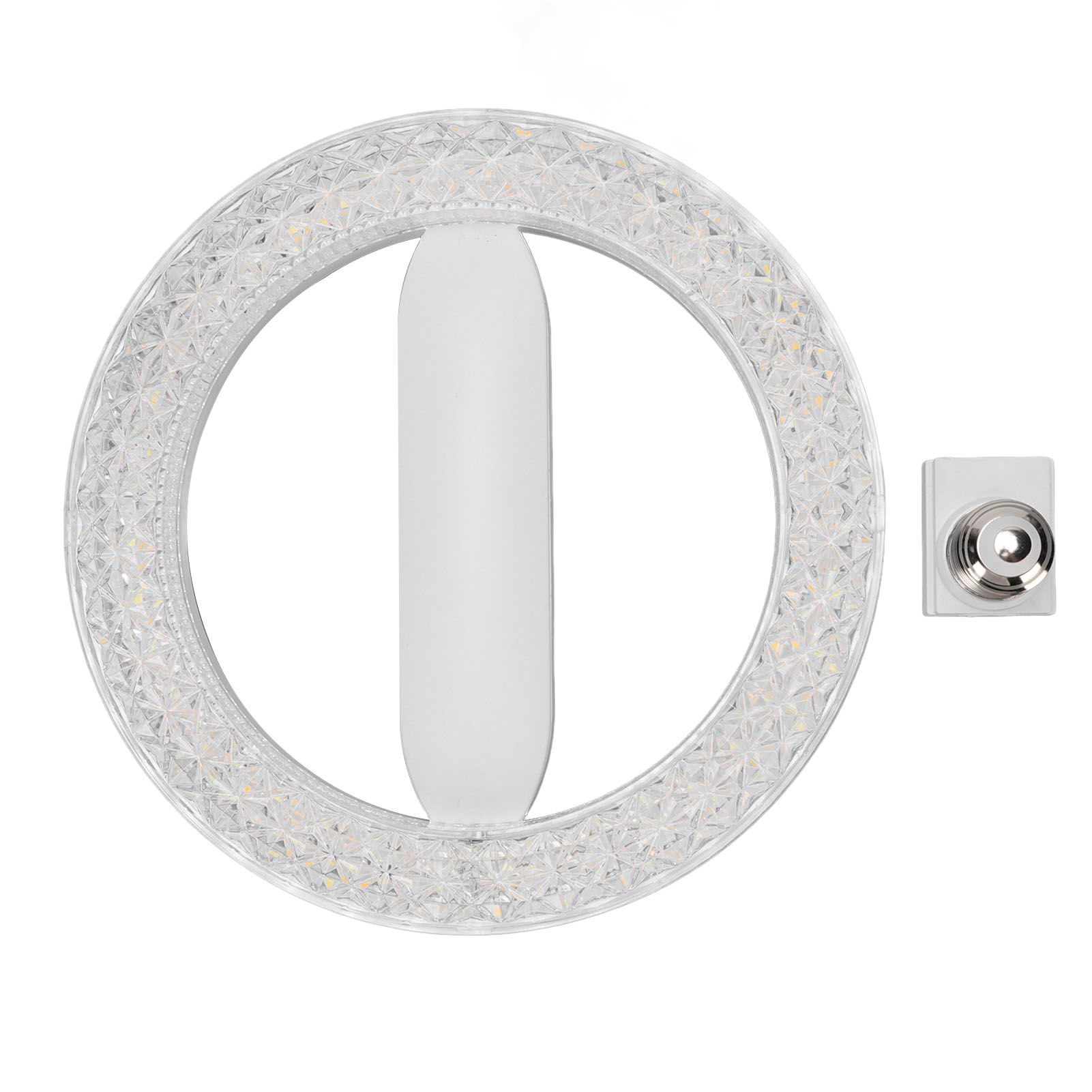 Circular Light Bulb E27 E26 24W 3 Color Temperature LED Crystal Round Energy view 3