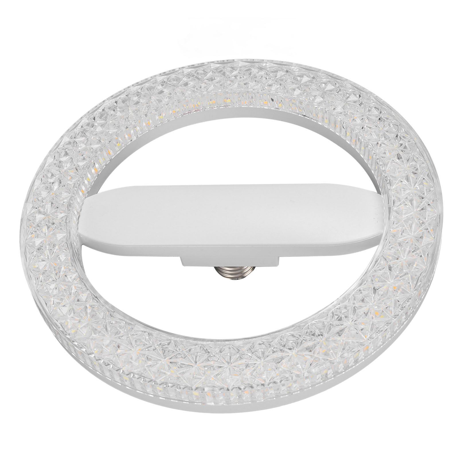 Circular Light Bulb E27 E26 24W 3 Color Temperature LED Crystal Round Energy view 8