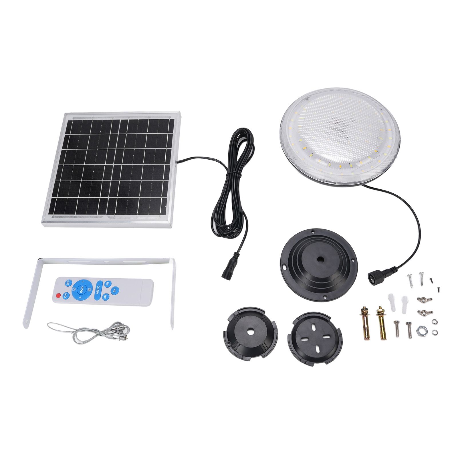 Solar Ceiling Light 3 Color Dimmable IP65 Rain Proof Solar Shed Light with view 3