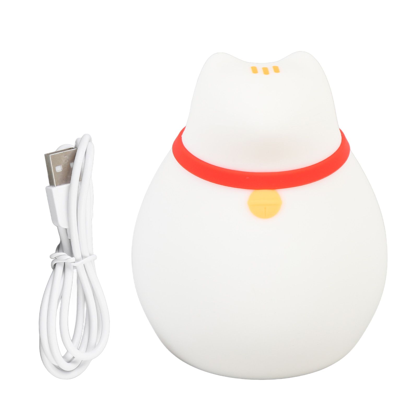 Cute Cat Lamp Dimmable Night Light for Nursery Tap Control RGB Kawaii Silicone view 3