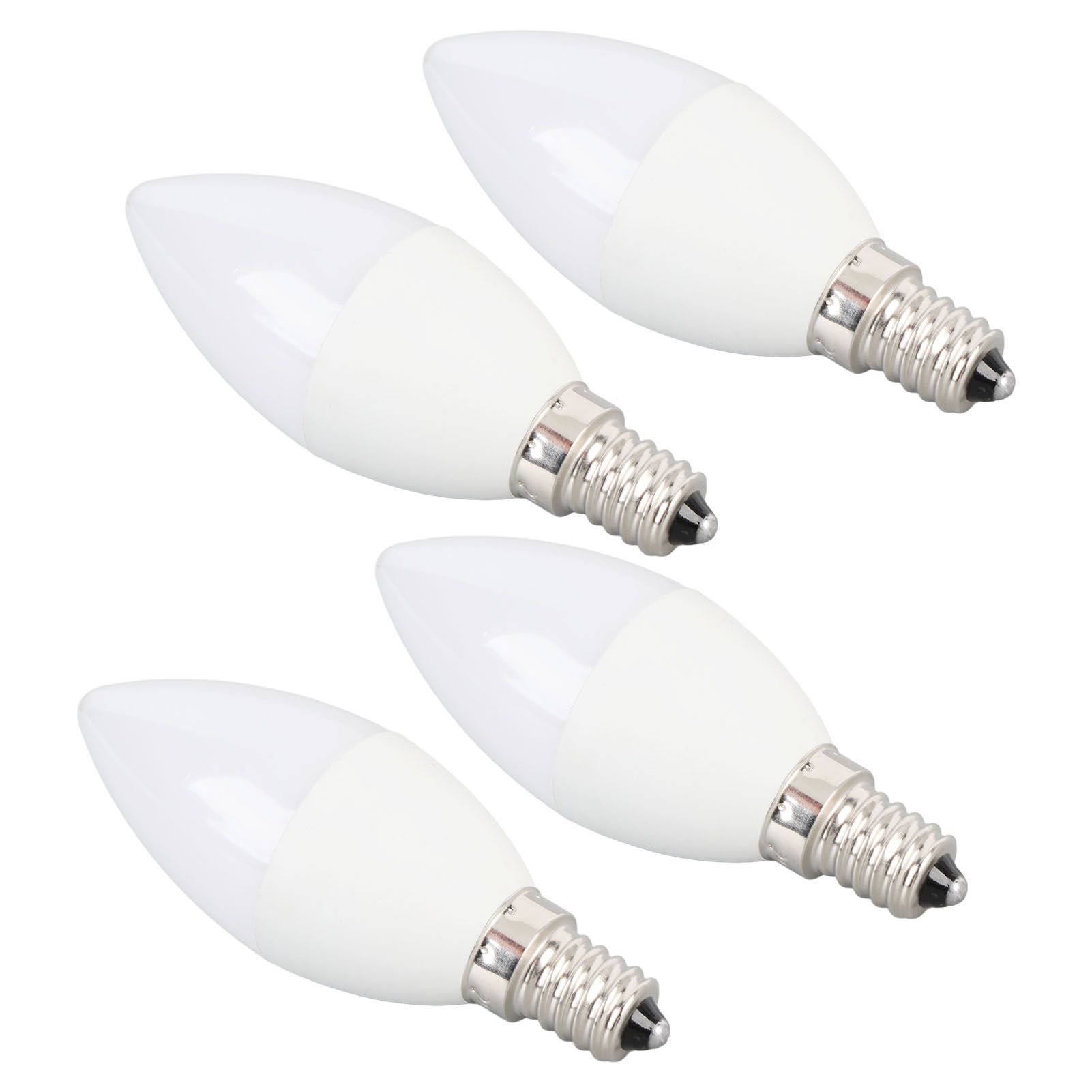 4PCS E14 LED Candelabra Light Bulbs 40W Equivalent Daylight White 6000K 5W view 6