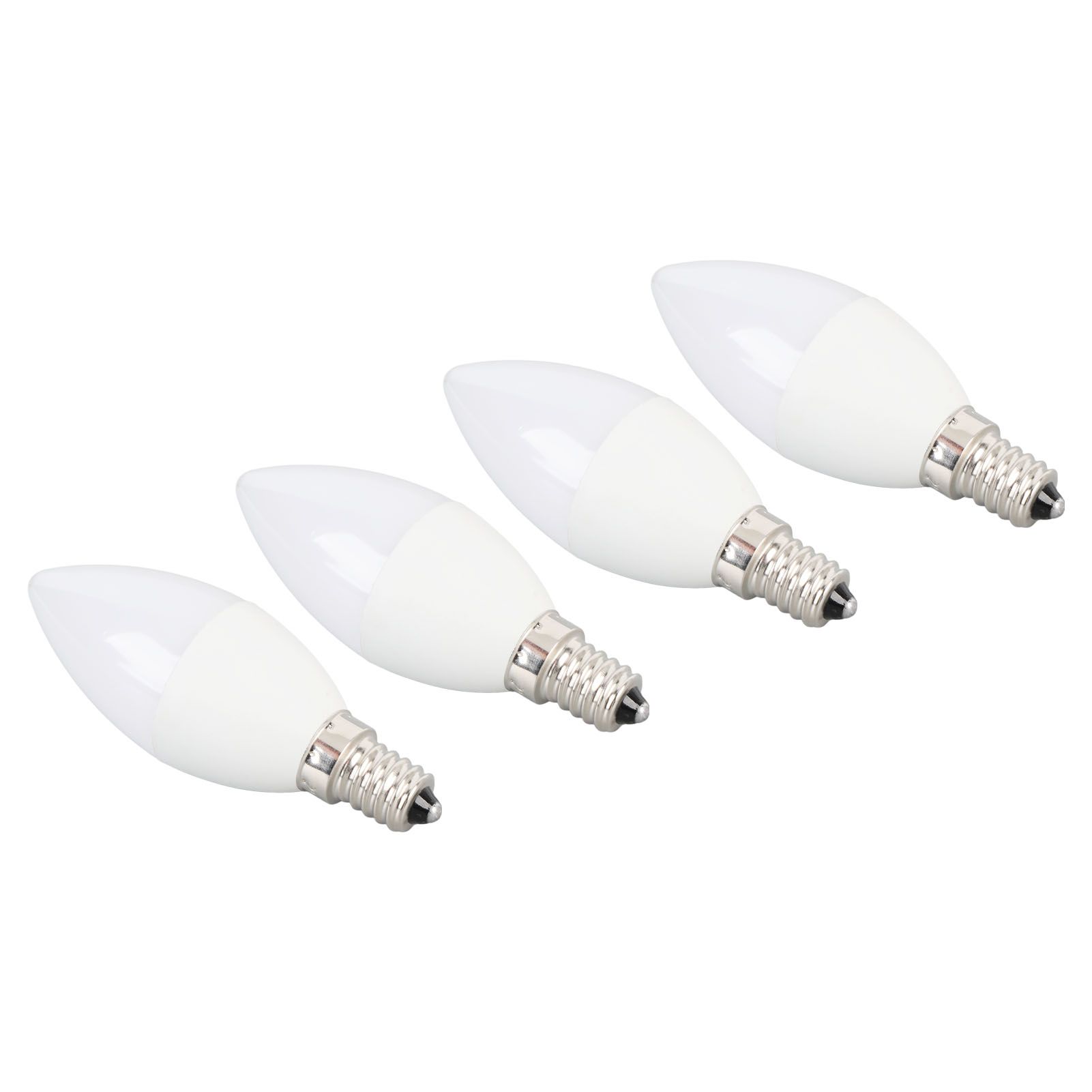 4PCS E14 LED Candelabra Light Bulbs 40W Equivalent Daylight White 6000K 5W view 8
