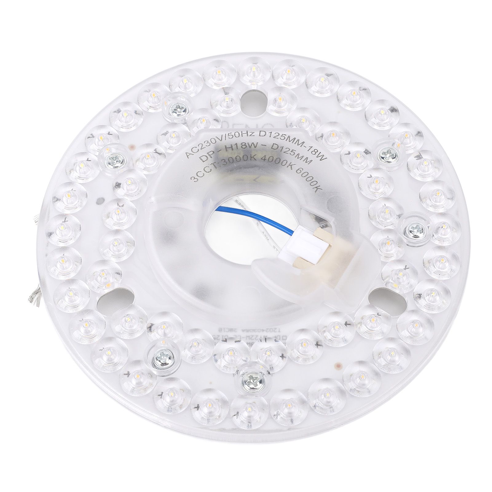 4.92 Inch LED Ceiling Fan Light Retrofit Kit 18W 3CCT 3000K 4000K 6000K view 9