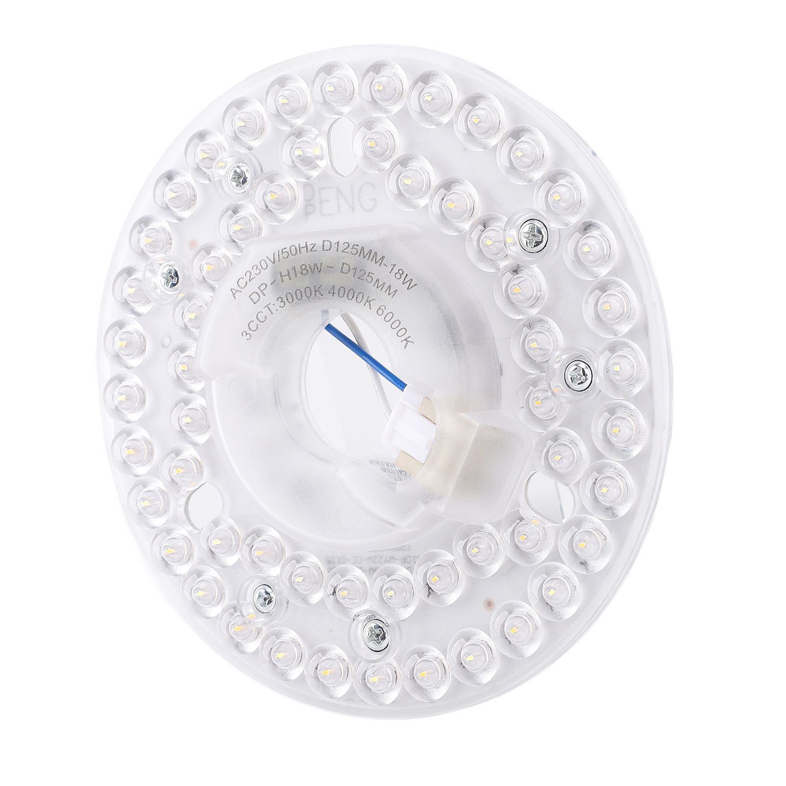 4.92 Inch LED Ceiling Fan Light Retrofit Kit 18W 3CCT 3000K 4000K 6000K view 10