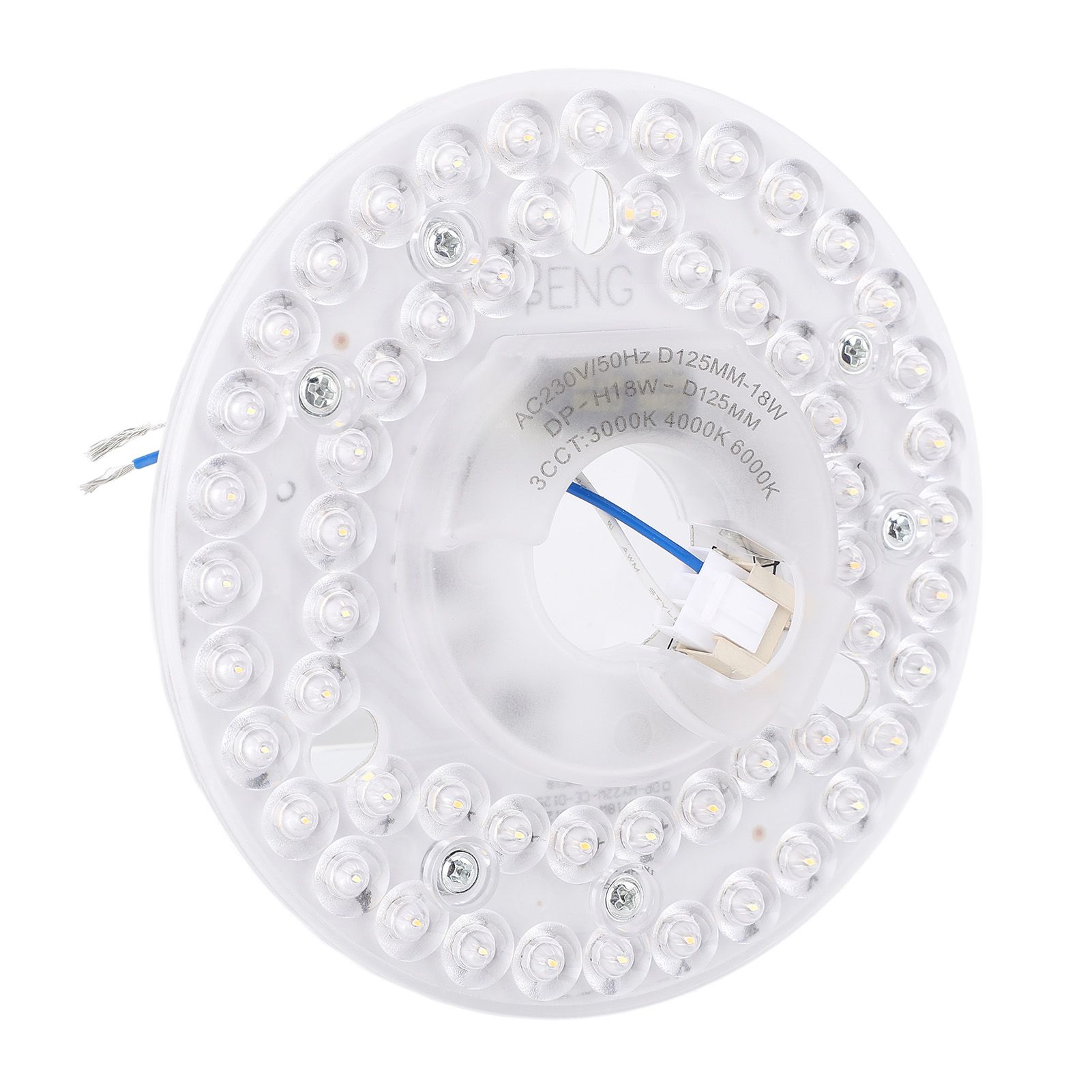 4.92 Inch LED Ceiling Fan Light Retrofit Kit 18W 3CCT 3000K 4000K 6000K view 12