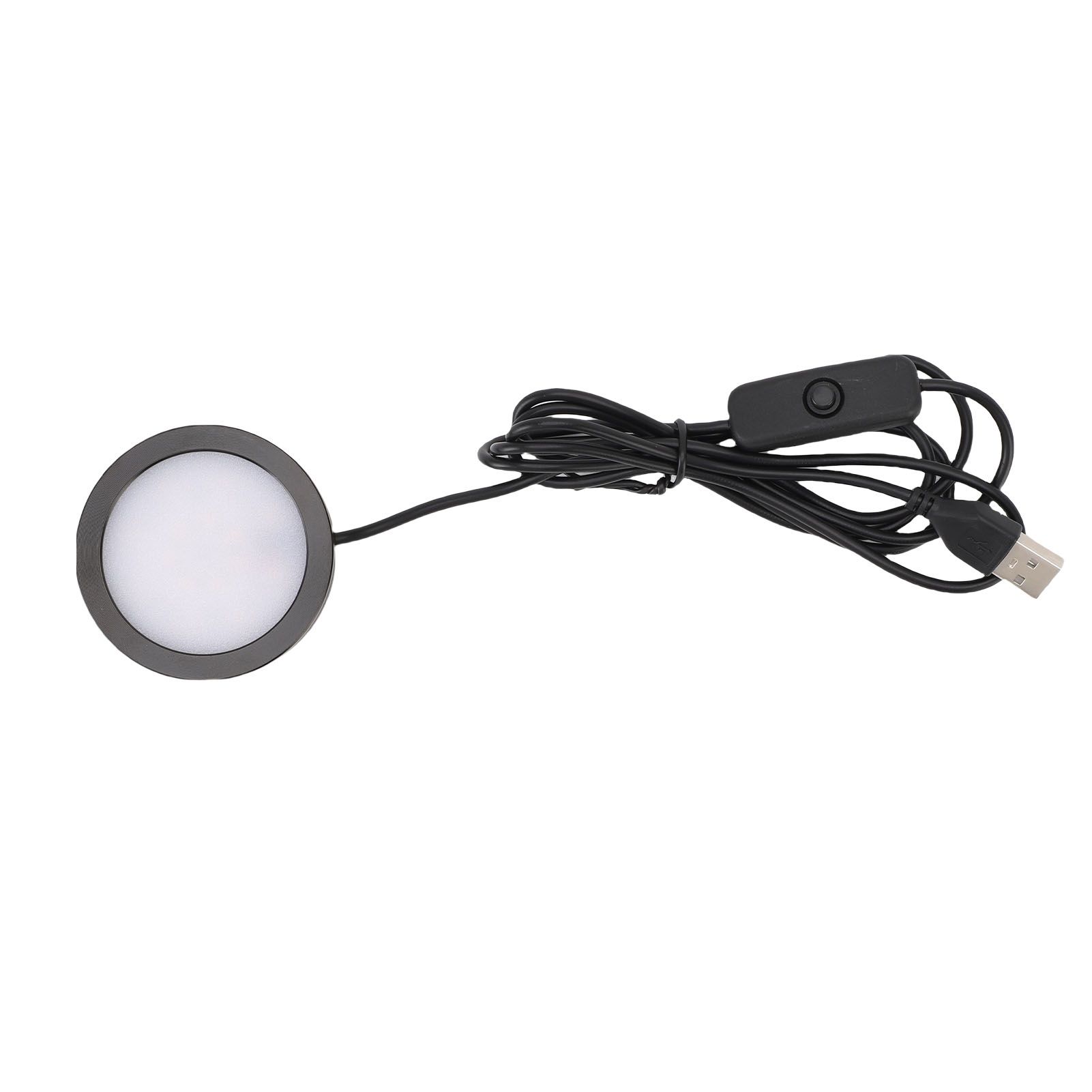 LED Round Light Ultra Thin Aluminum Casing Under Counter Lighting with 1.5m